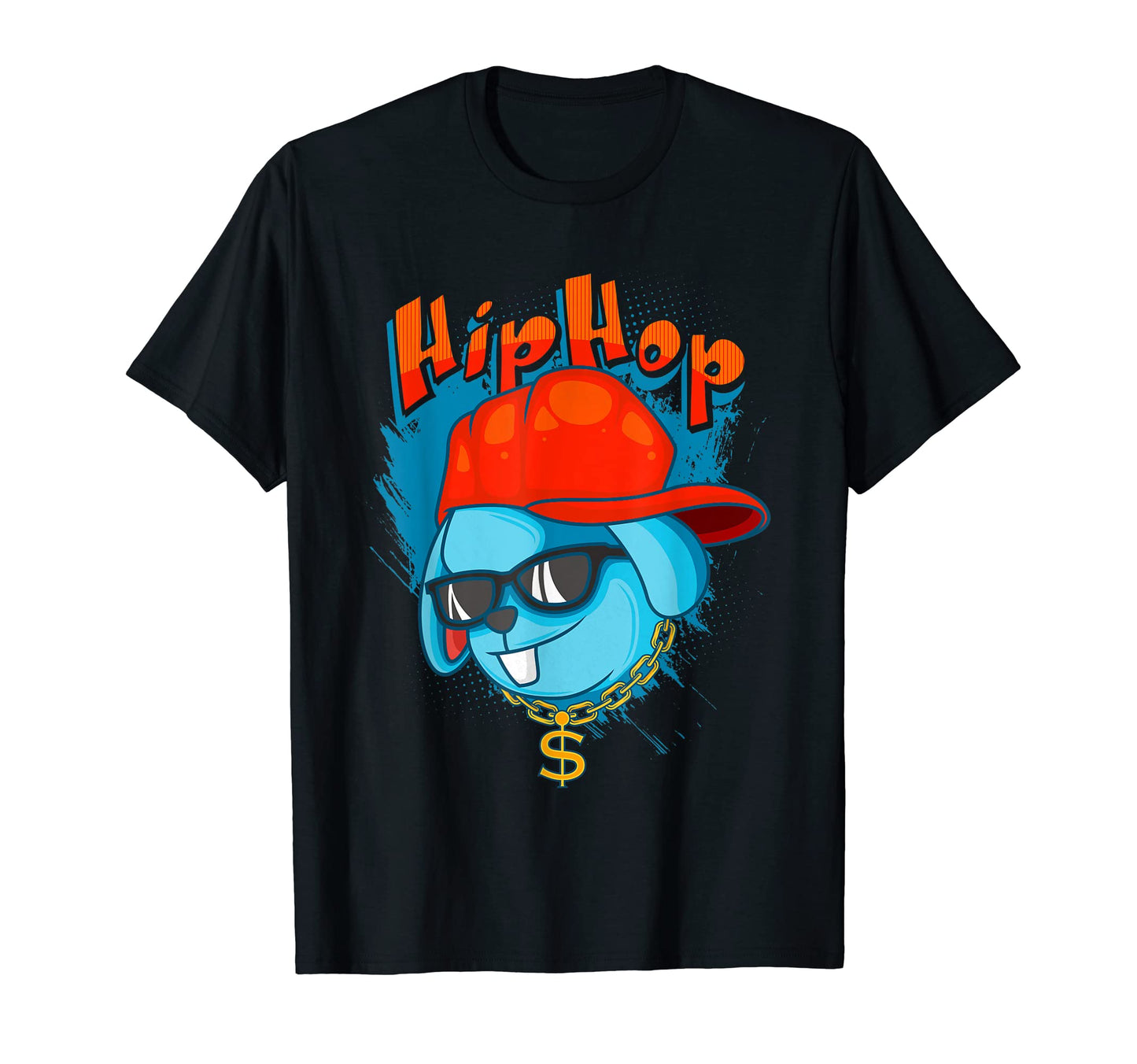 Hip Hop Bunny Rapper Rap Music Funny T-Shirt - Fun Novelty Design Unisex - T-Shirt, Sweatshirt, Hoodie