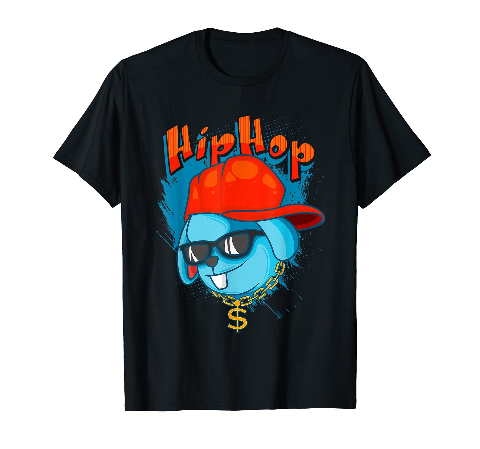 Hip Hop Bunny Rapper Rap Music Funny T-Shirt - Fun Novelty Design Unisex - T-Shirt, Sweatshirt, Hoodie