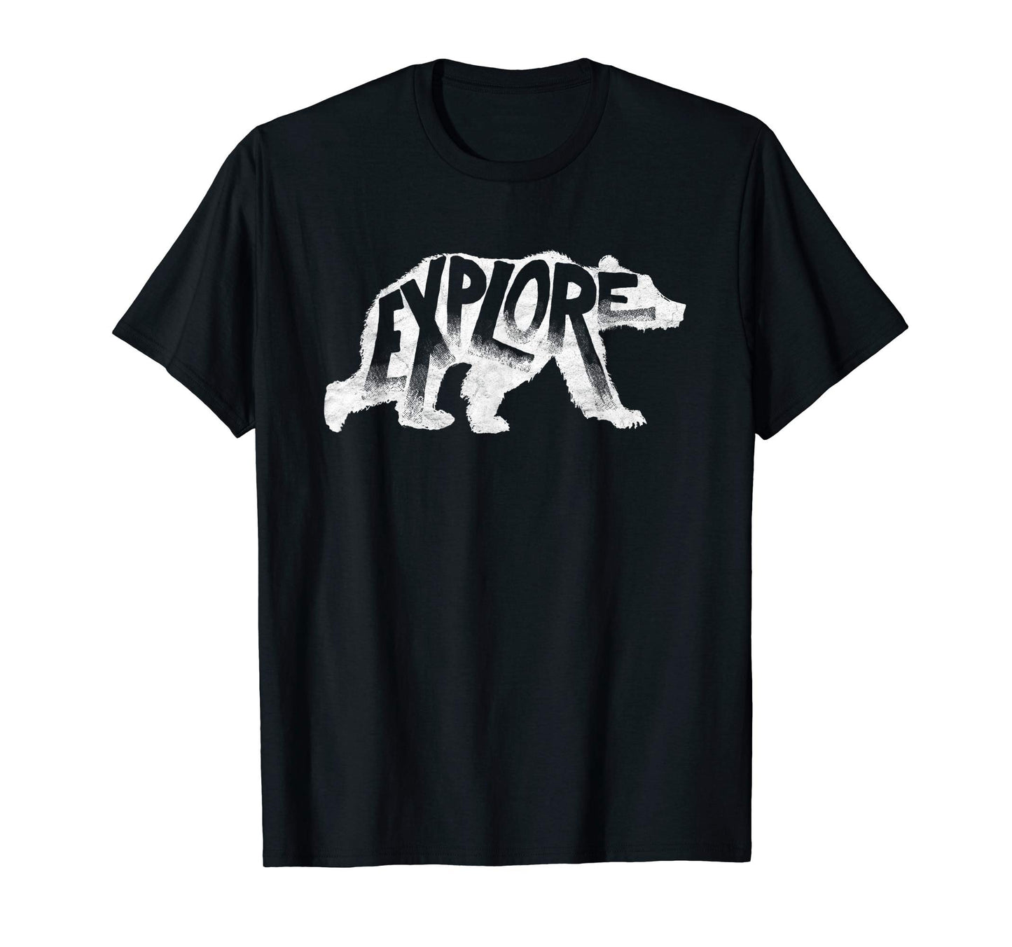 Explore Polar Bear Typography Outdoor T-Shirt - Minimalist Print Unisex - T-Shirt, Sweatshirt, Hoodie