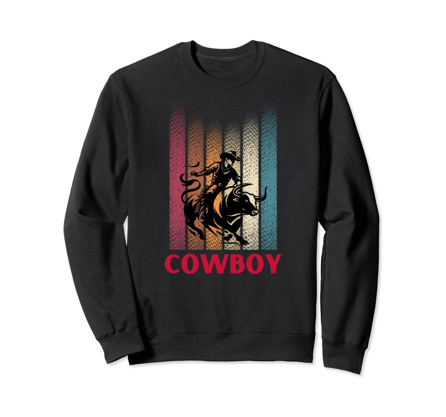 Cowboy Western Country Mens Sweatshirt - Aesthetic Graphic for Adults - T-Shirt, Sweatshirt, Hoodie