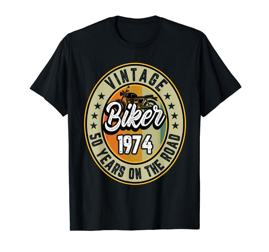 50Th Biker Birthday Gifts Motorcycle T-Shirt - Trendy Graphic Men Women - T-Shirt, Sweatshirt, Hoodie