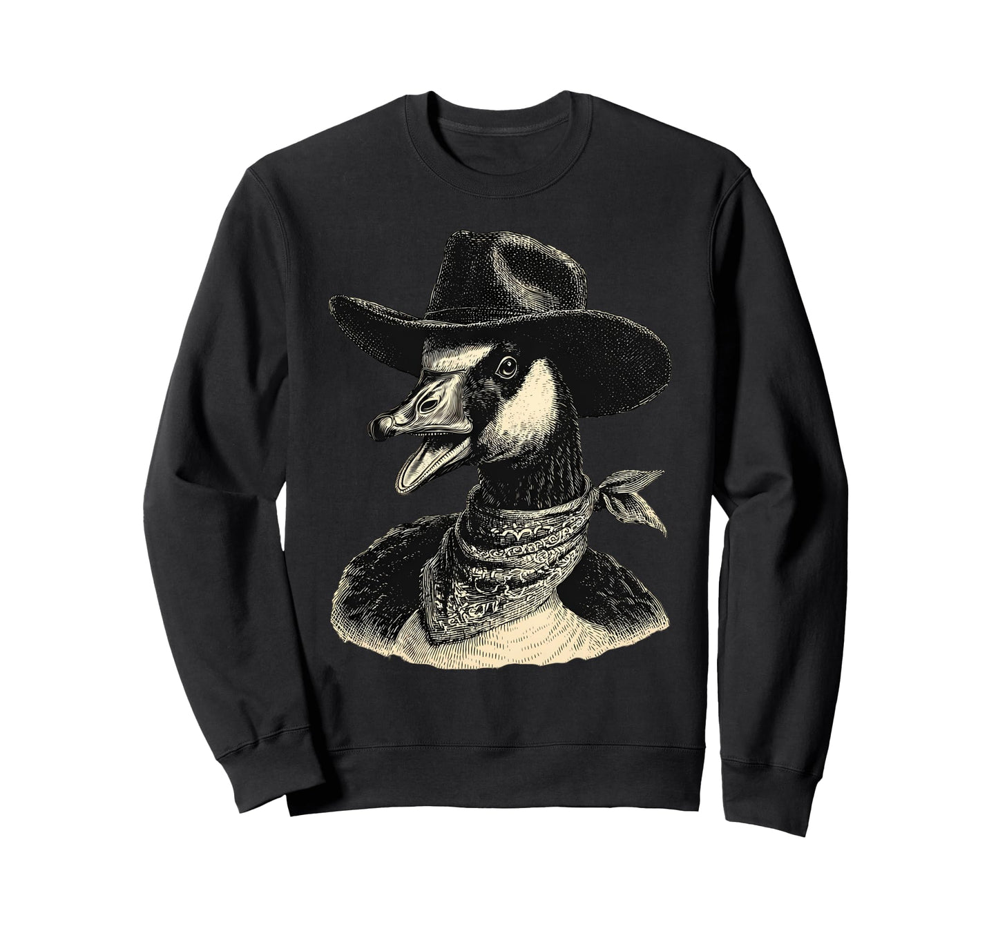 Country Cowboy Goose Rodeo Sweatshirt - Casual Everyday Wear Unisex - T-Shirt, Sweatshirt, Hoodie