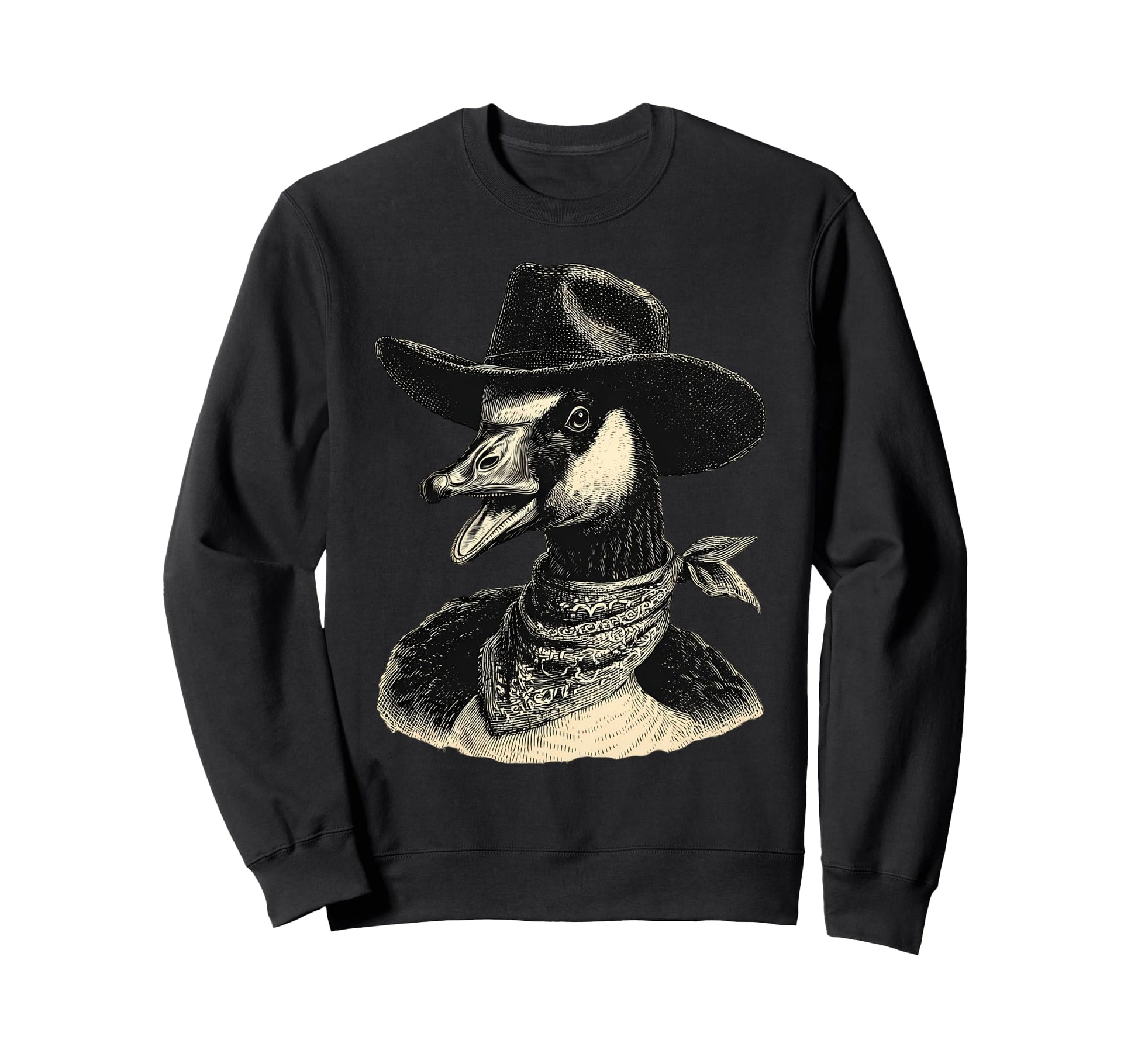 Country Cowboy Goose Rodeo Sweatshirt - Casual Everyday Wear Unisex - T-Shirt, Sweatshirt, Hoodie