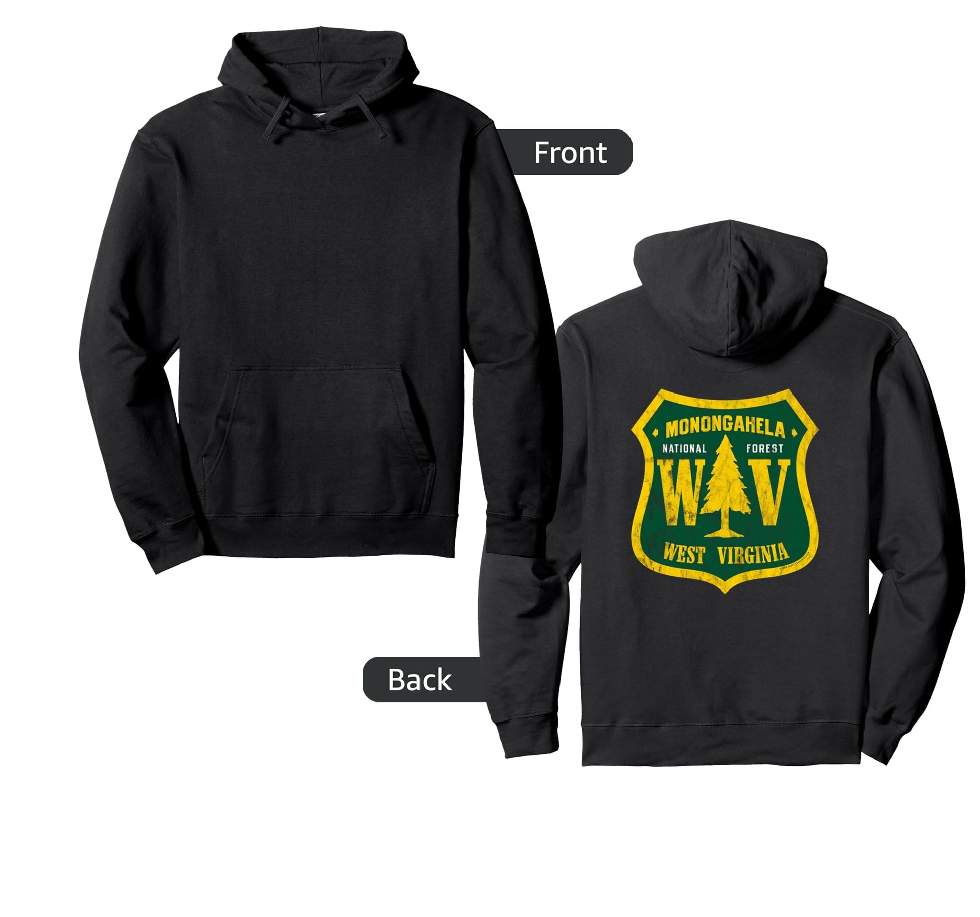 Monongahela National Forest West Hoodie - Casual Everyday Wear Men Women - T-Shirt, Sweatshirt, Hoodie