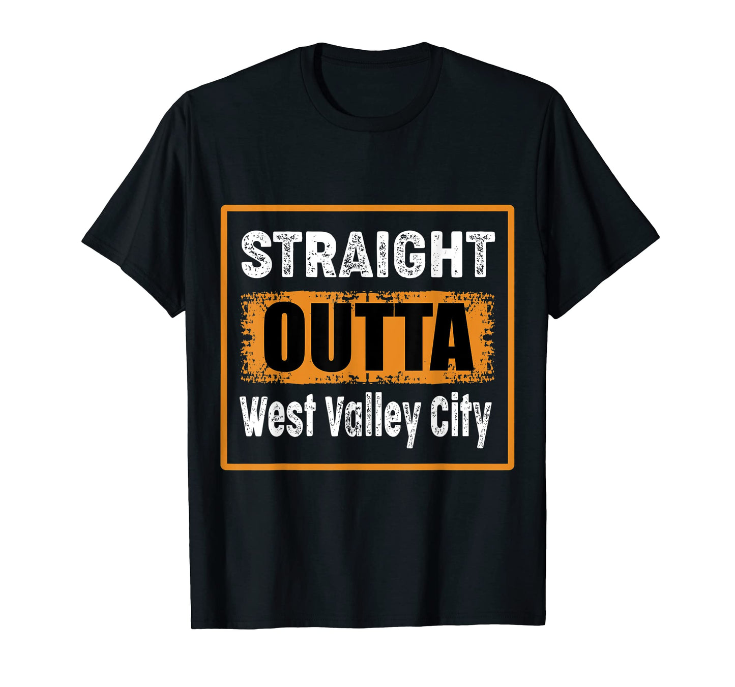 Straight Outta West Valley City Utah T-Shirt - Unique Graphic for Adults - T-Shirt, Sweatshirt, Hoodie
