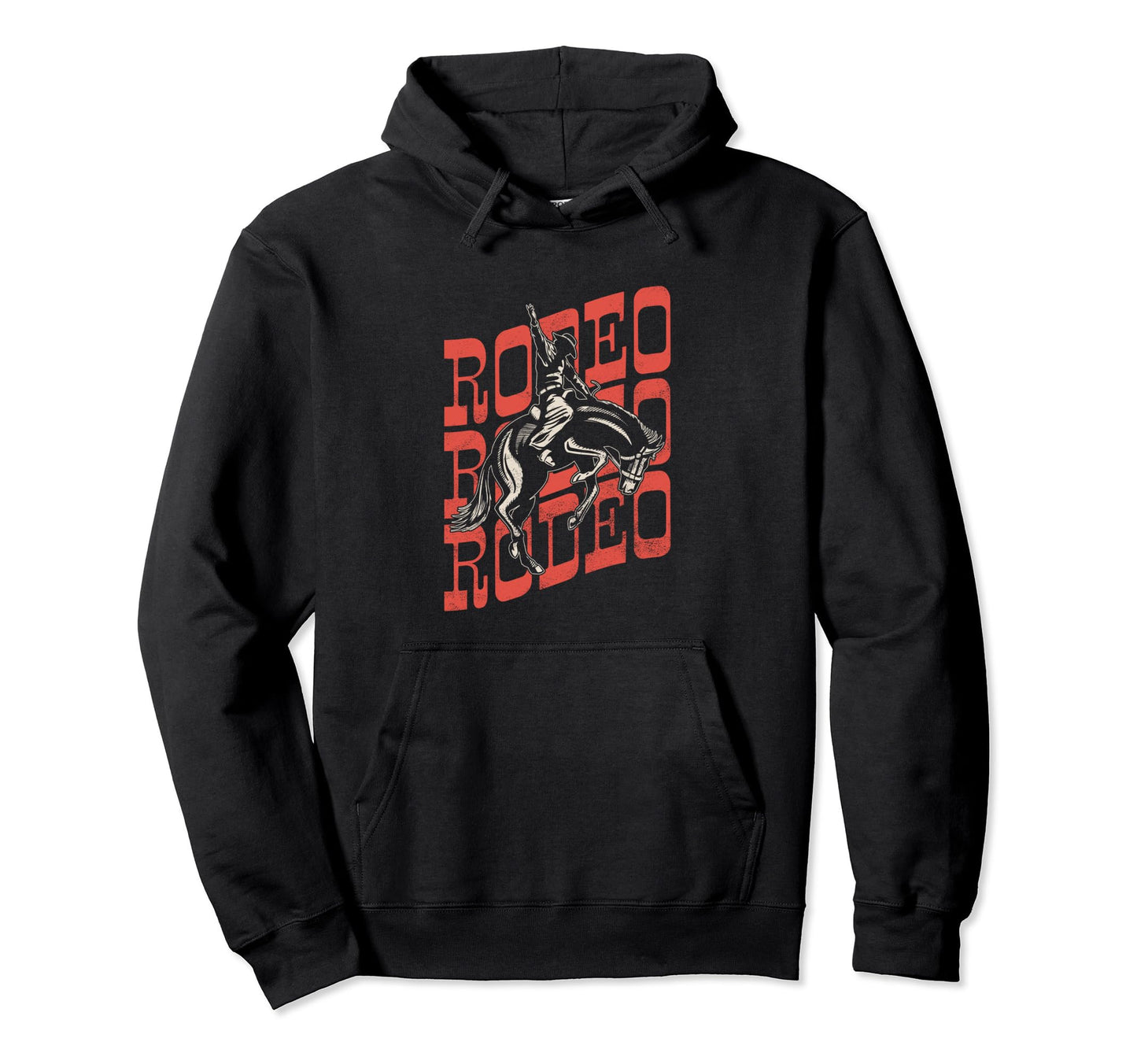 Rodeo Western Wild West Horse Riding Hoodie - Custom Art Print for Adults - T-Shirt, Sweatshirt, Hoodie