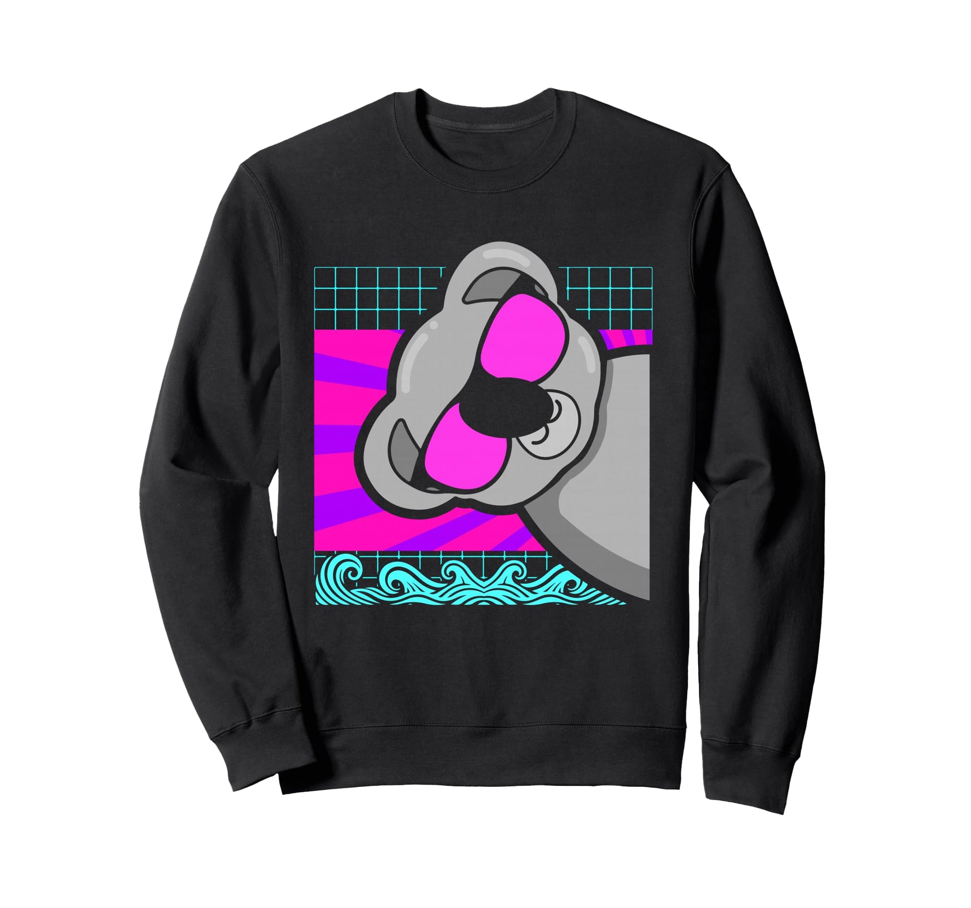 Aesthetic Vaporwave Outfits Koala Sweatshirt - Fun Novelty Design Unisex - T-Shirt, Sweatshirt, Hoodie