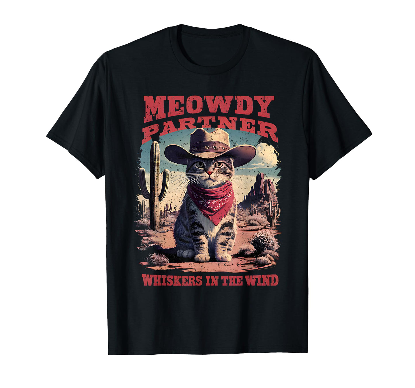 Cat Cowboy Meme Wild West Cowboy Hat T-Shirt - Streetwear Style Unisex - T-Shirt, Sweatshirt, Hoodie