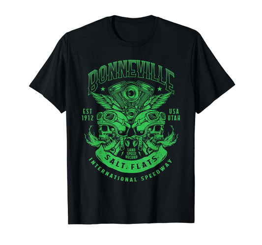 Bonneville Salt Flats Motorcycle T-Shirt - Trendy Graphic for Adults - T-Shirt, Sweatshirt, Hoodie