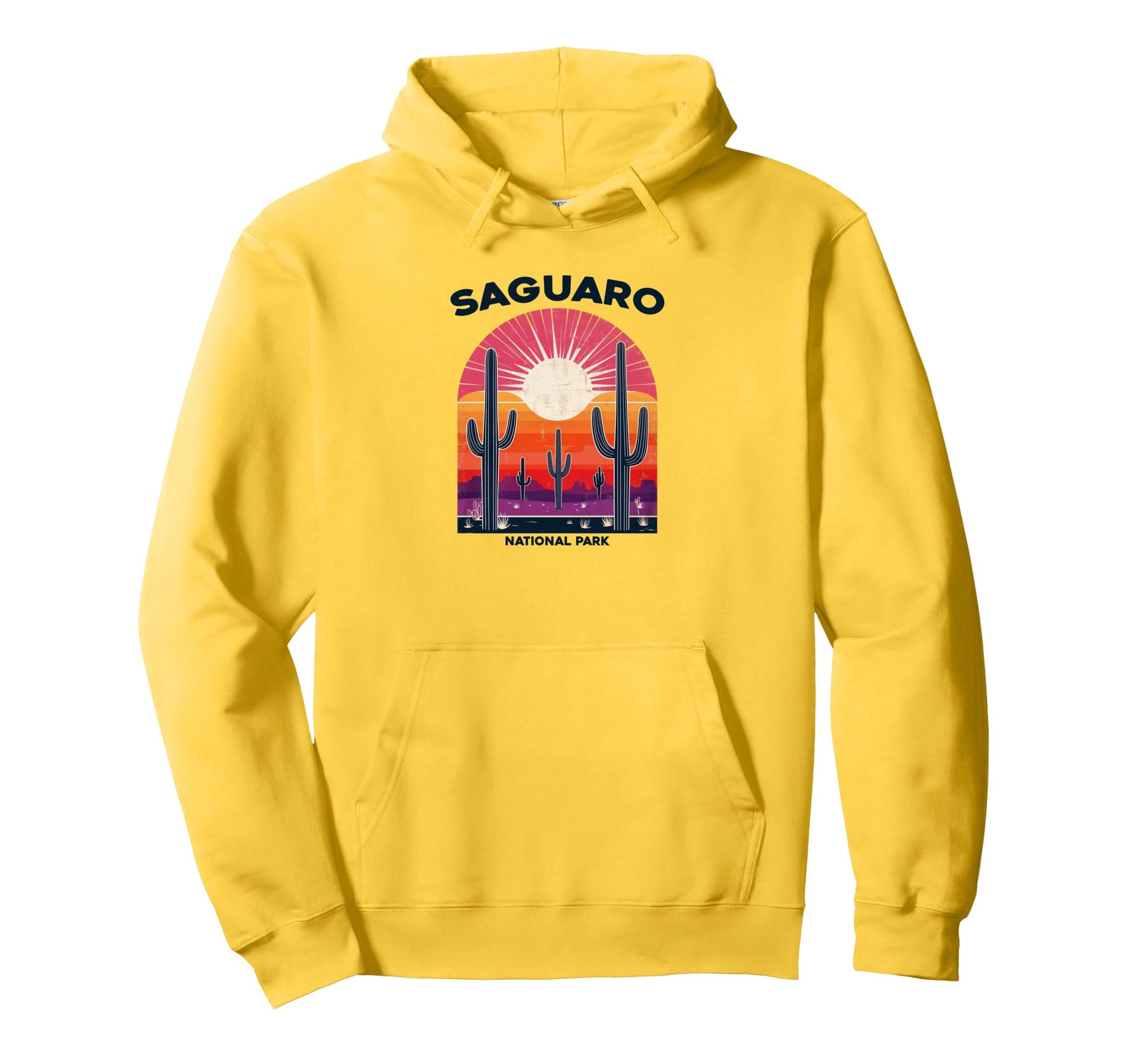 Saguaro National Park Sunset Landscape Hoodie - Custom Art Print Men Women - T-Shirt, Sweatshirt, Hoodie