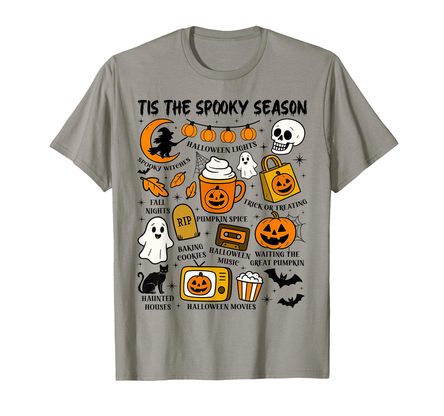 Tis Spooky Season Halloween Ghost Boho T-Shirt - Fun Novelty Design Unisex - T-Shirt, Sweatshirt, Hoodie