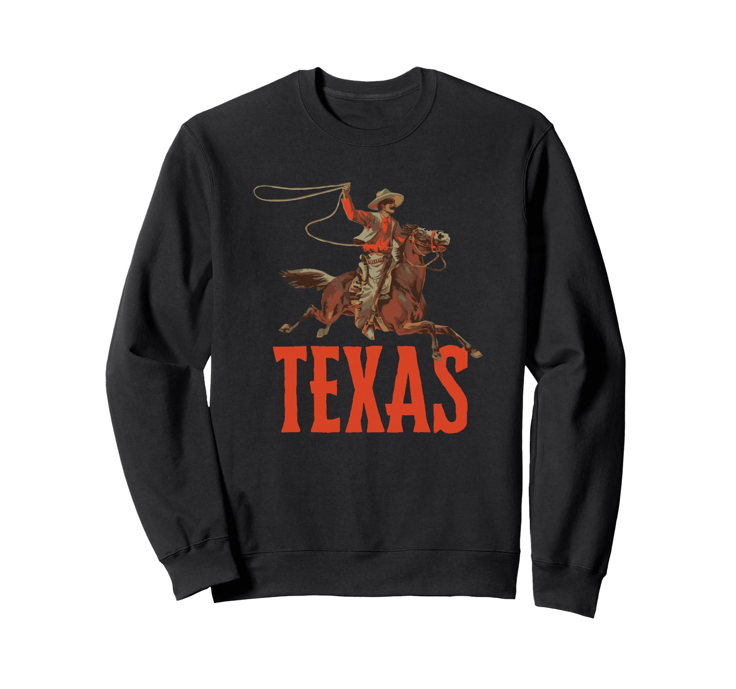 Texas Roping Cowboy Sweatshirt - Novelty Apparel for Adults - T-Shirt, Sweatshirt, Hoodie