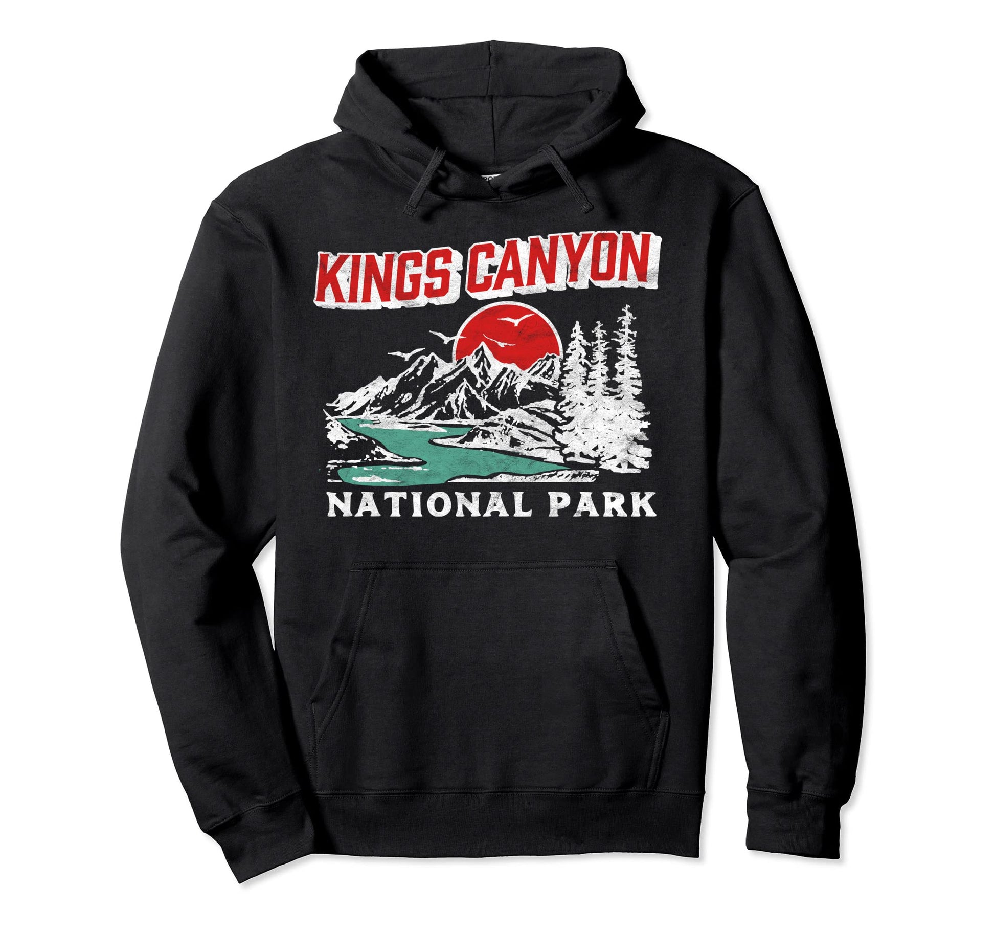 Kings Canyon National Park 80S Hoodie - Streetwear Style Men Women - T-Shirt, Sweatshirt, Hoodie