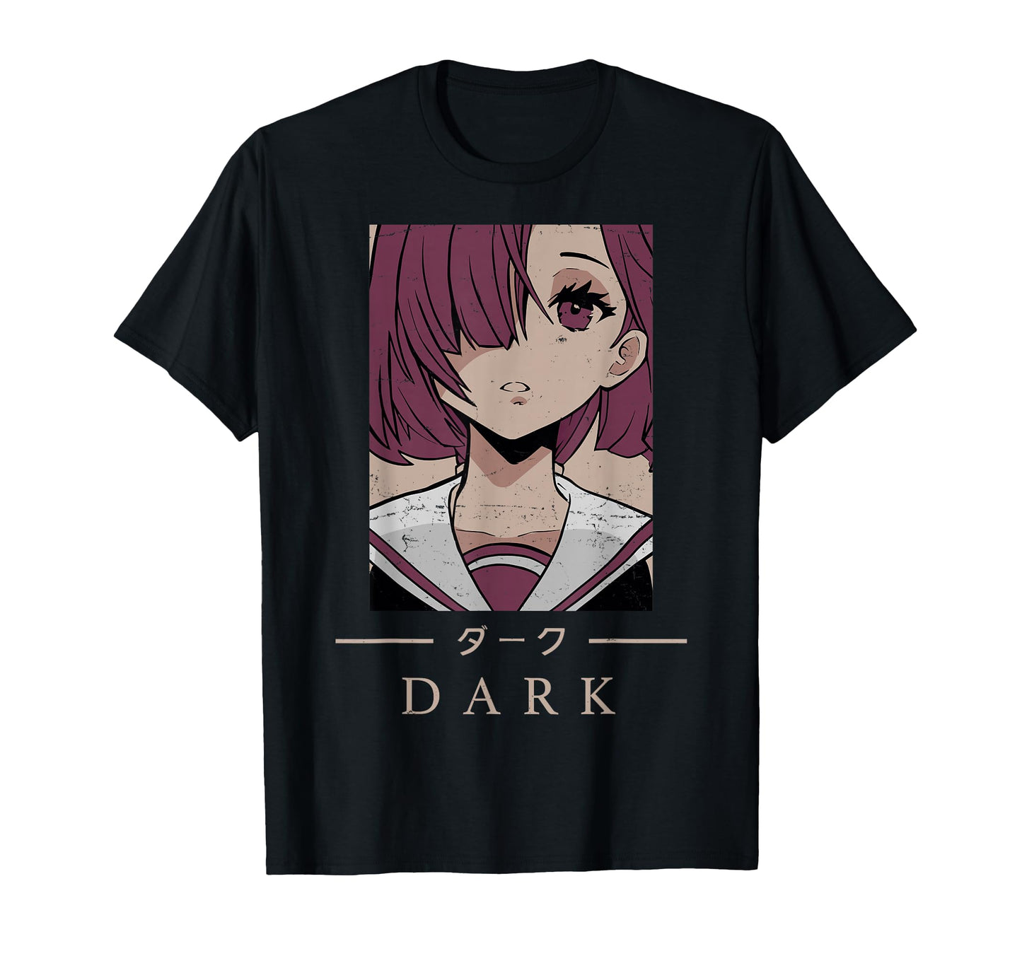 Anime Dark Japanese Art Aesthetic T-Shirt - Minimalist Print for Adults - T-Shirt, Sweatshirt, Hoodie