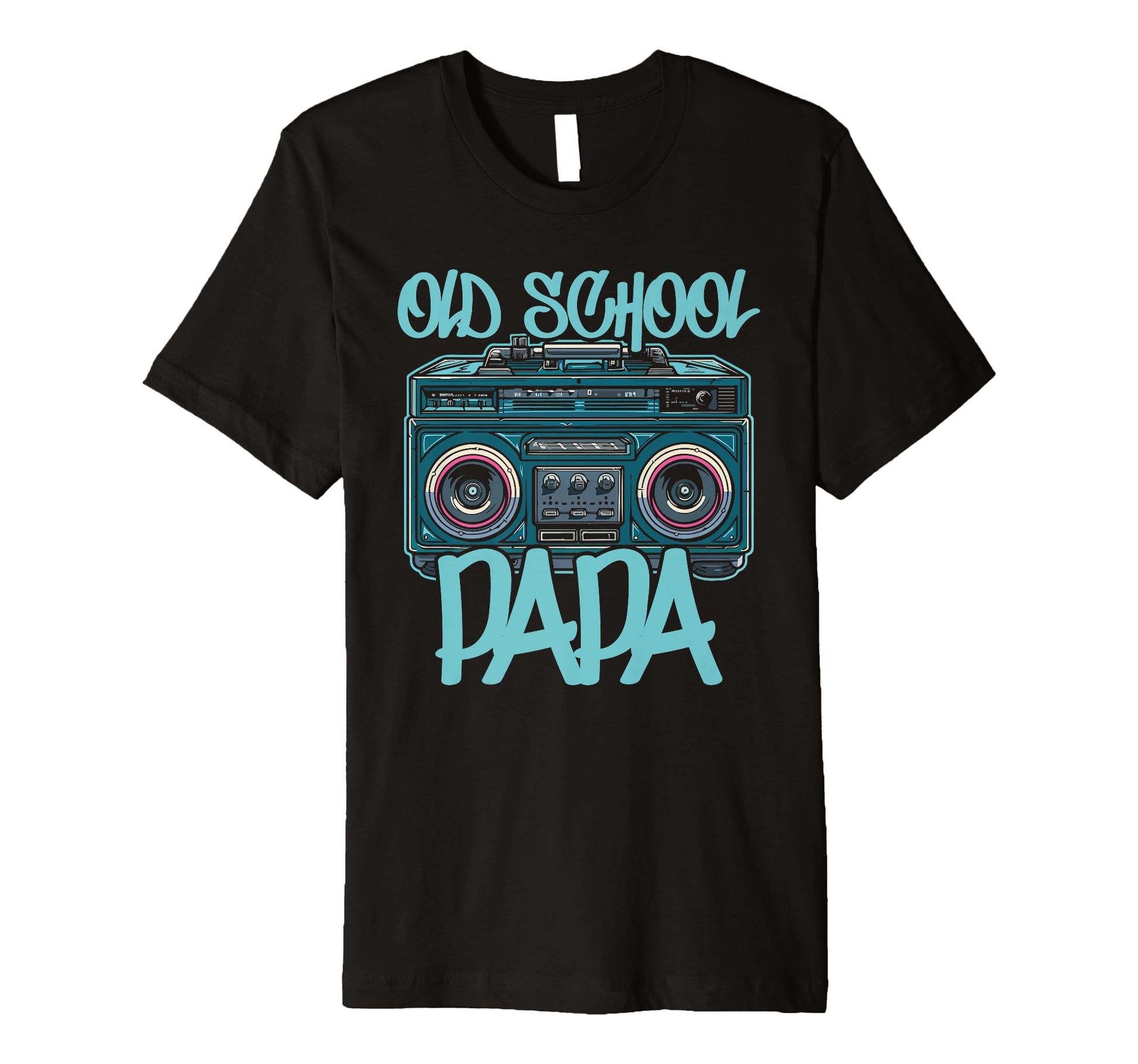 Old School Papa Boombox Vibes 70S 80S 90S T-Shirt - Unique Graphic Unisex - T-Shirt, Sweatshirt, Hoodie