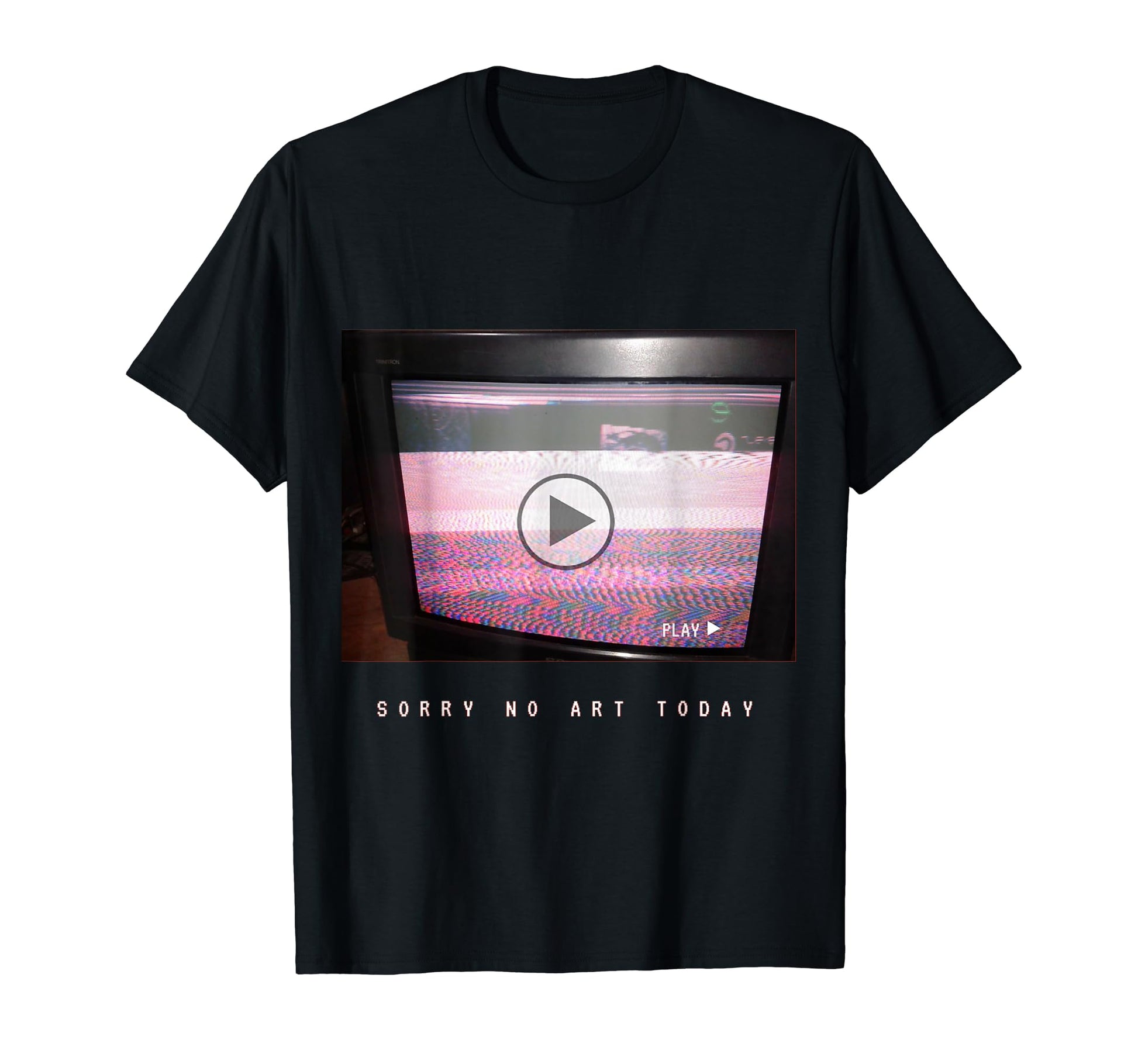 No Art Vaporwave Aesthetic 80S Tv T-Shirt - Graphic Print for Adults - T-Shirt, Sweatshirt, Hoodie