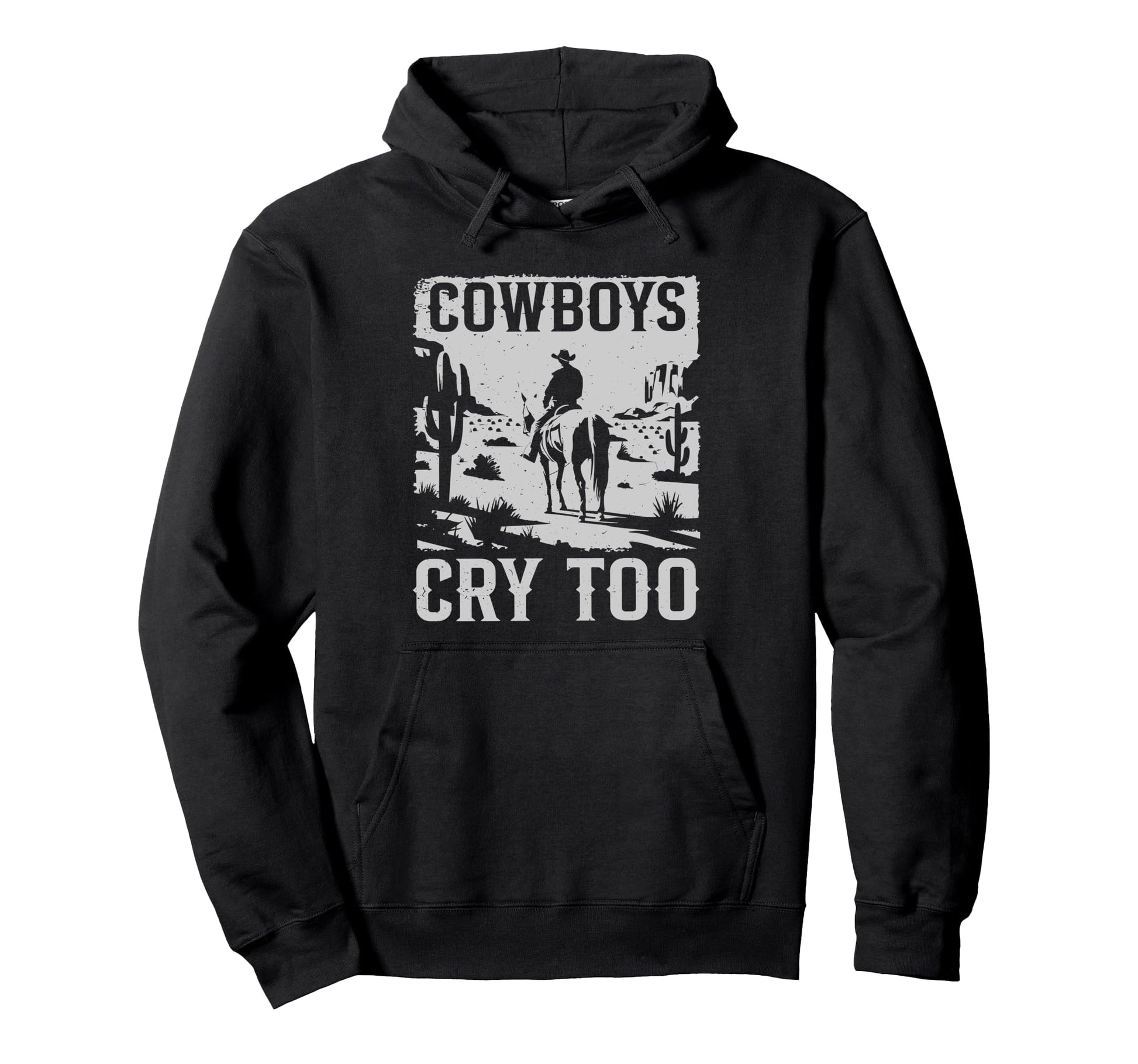 Western Rodeo Country Cowboys Horseback Hoodie - Trendy Graphic for Adults - T-Shirt, Sweatshirt, Hoodie