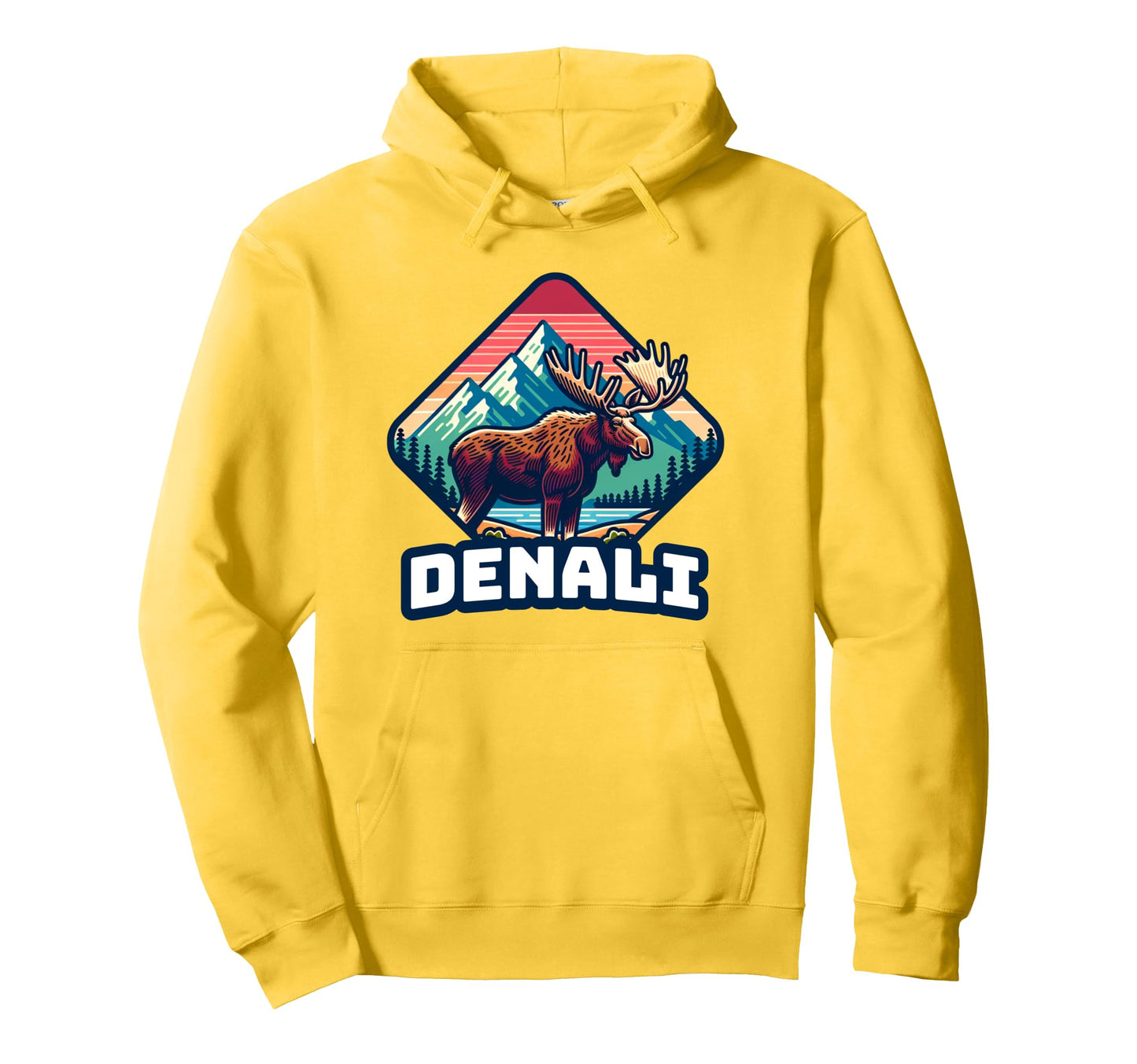 Denali National Park Alaska Snow Hoodie - Casual Everyday Wear for Adults - T-Shirt, Sweatshirt, Hoodie