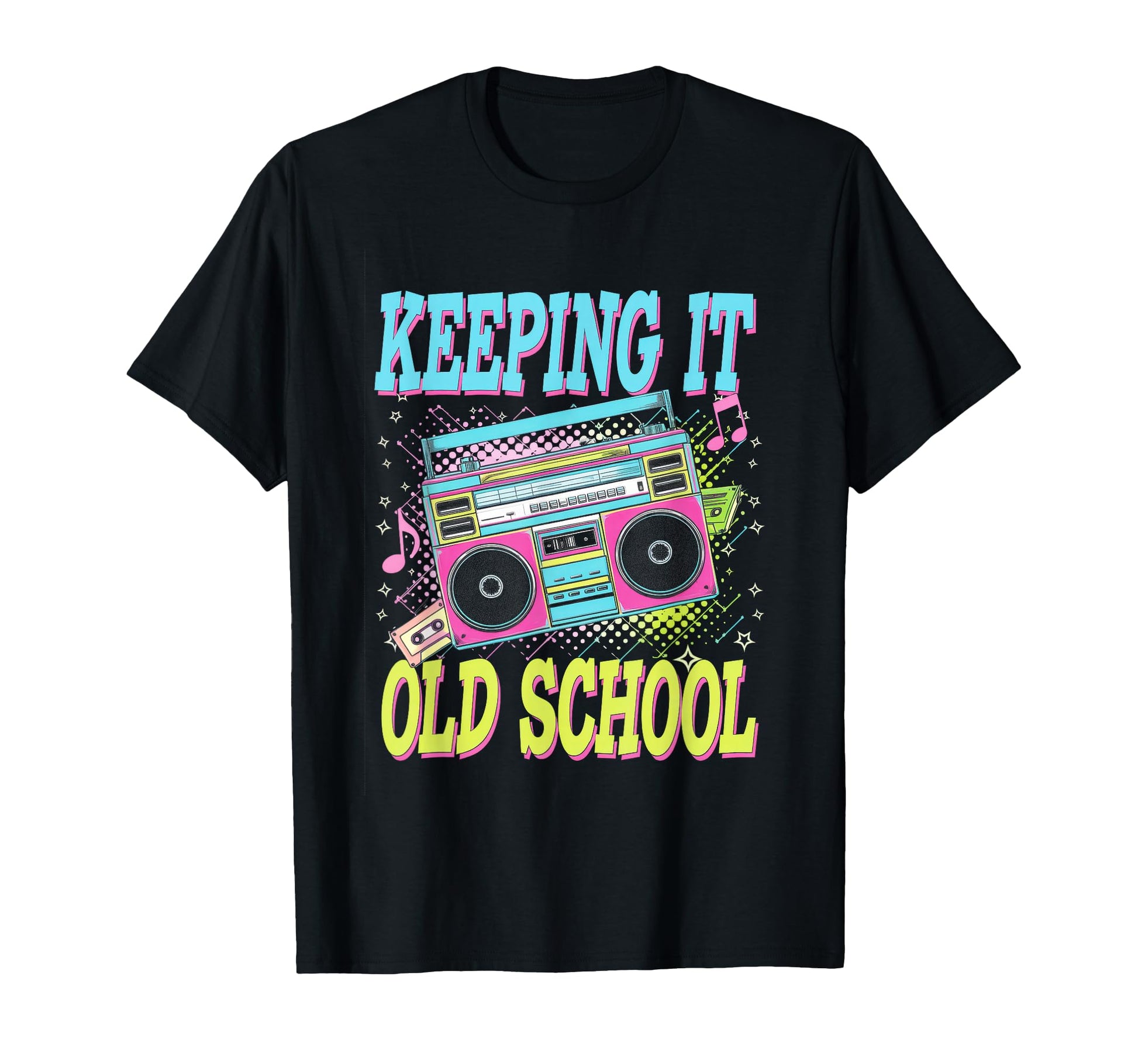 Keeping It Old School Music Throwback T-Shirt - Graphic Print Men Women - T-Shirt, Sweatshirt, Hoodie