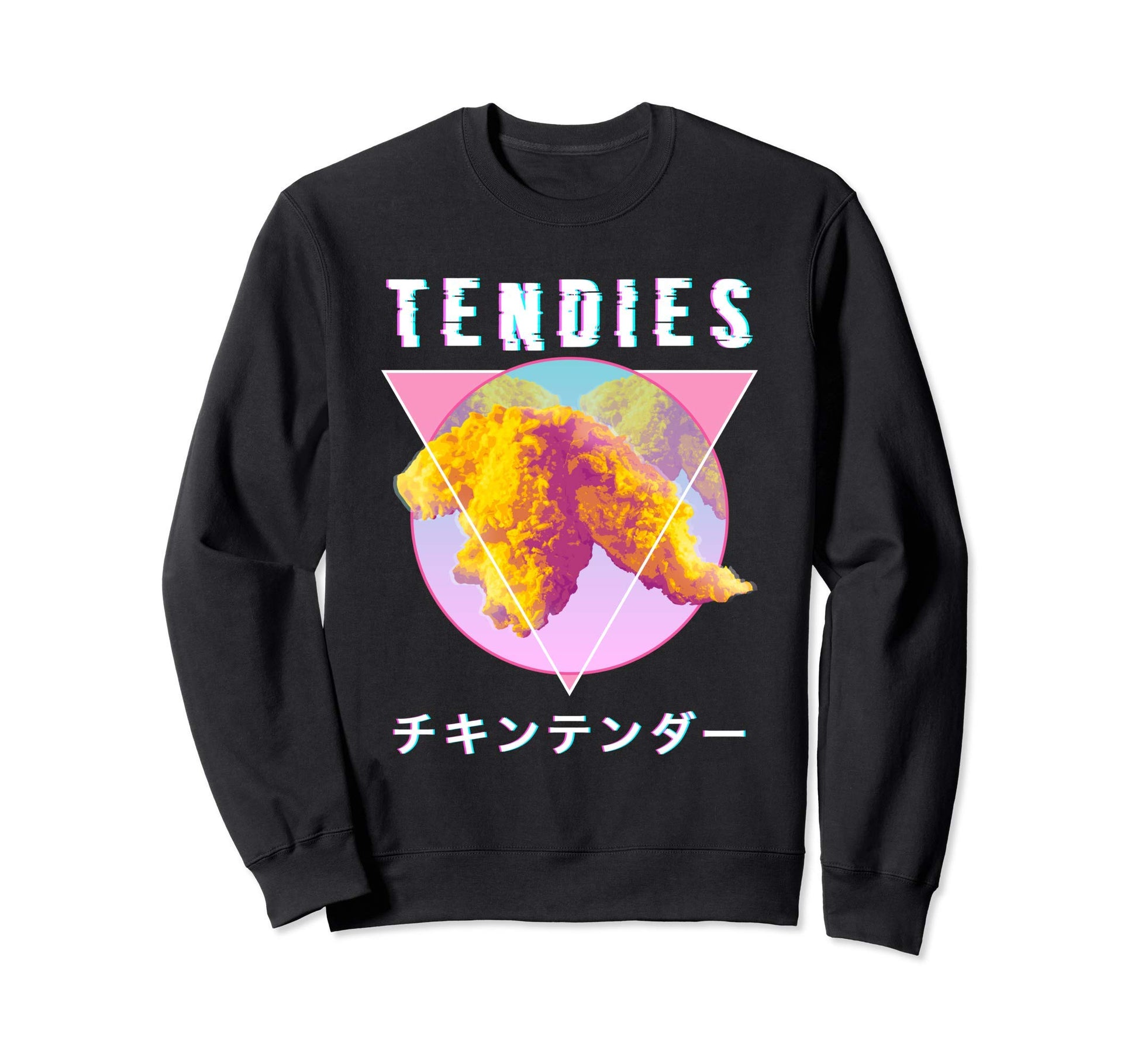 Vaporwave Tendies Chicken Tenders Sweatshirt - Trendy Graphic Unisex - T-Shirt, Sweatshirt, Hoodie