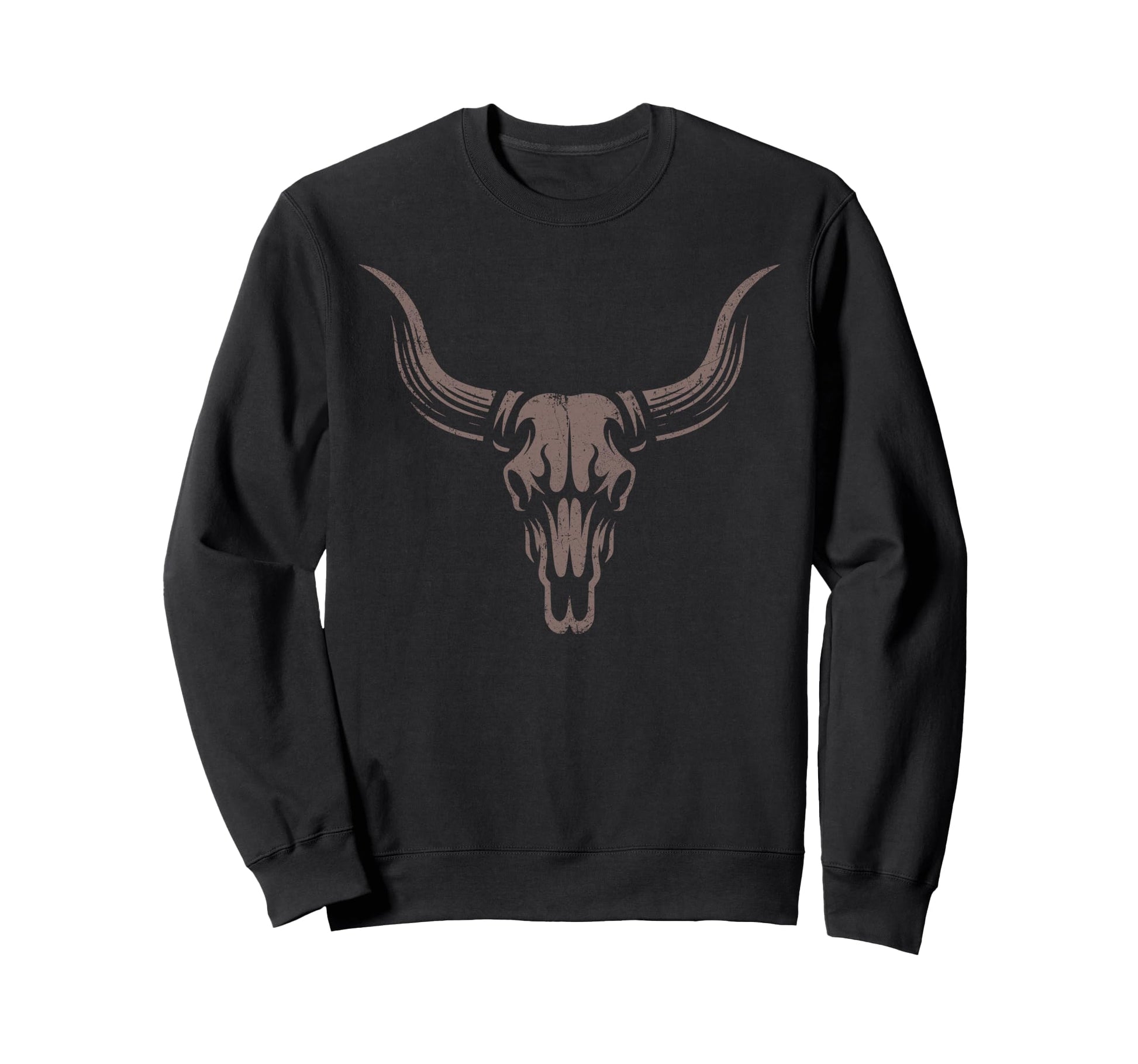 Cowgirl Cowboy Western Cow Skull Sweatshirt - Unique Graphic Men Women - T-Shirt, Sweatshirt, Hoodie