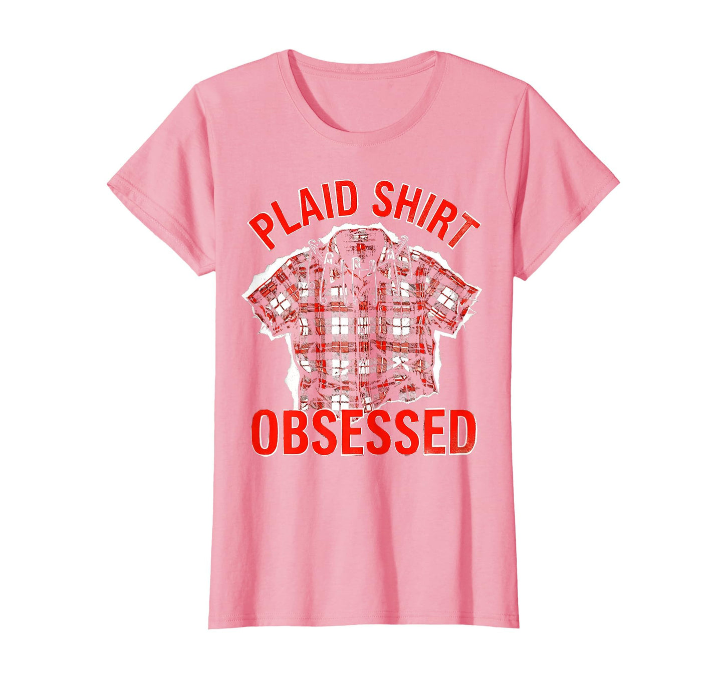 Plaid Obsessed Grunge T-Shirt - Graphic Print Men Women - T-Shirt, Sweatshirt, Hoodie