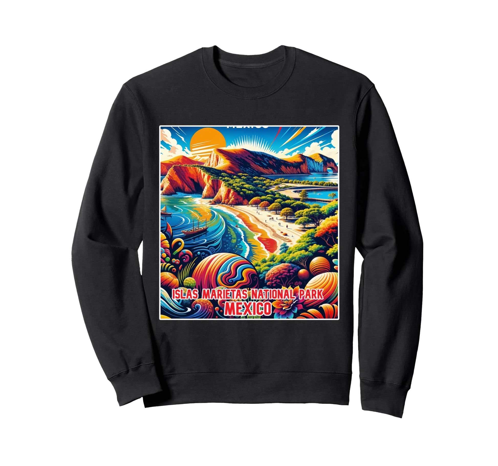 Islas Marietas National Park Sweatshirt - Casual Everyday Wear for Adults - T-Shirt, Sweatshirt, Hoodie