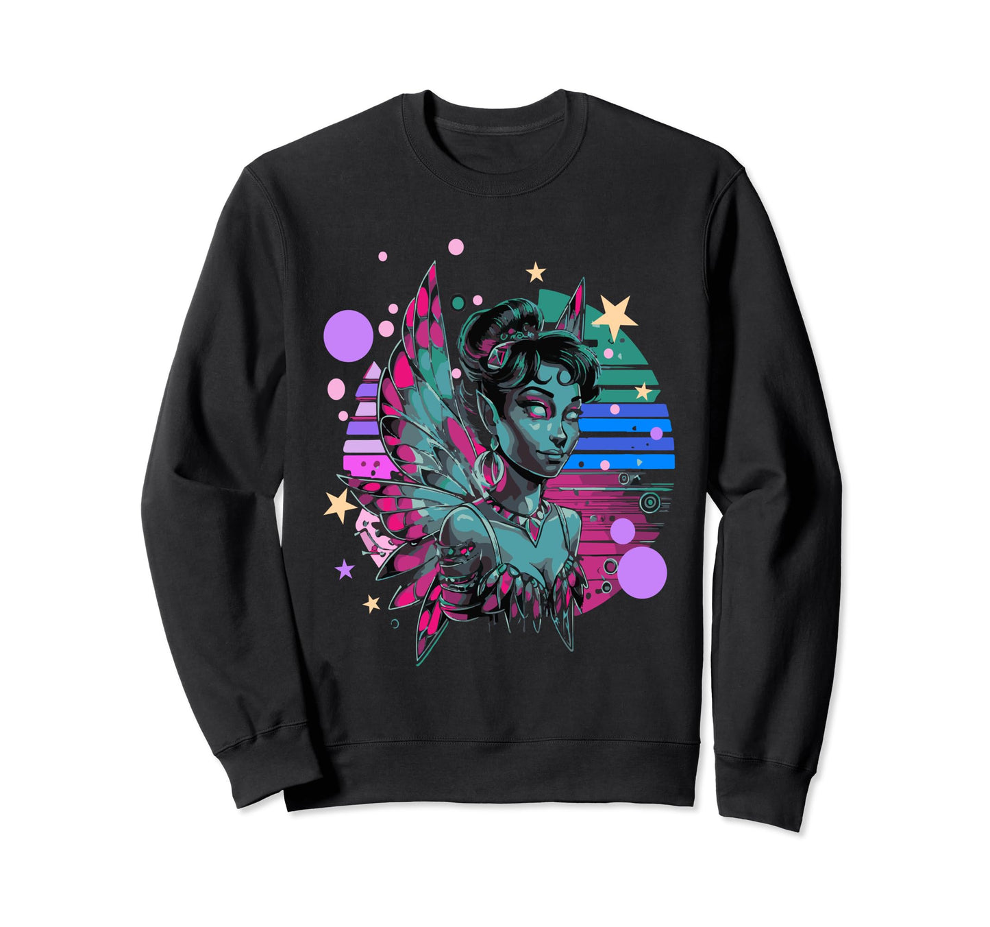 Vaporwave Fairy Aesthetic Sweatshirt - Minimalist Print Men Women - T-Shirt, Sweatshirt, Hoodie