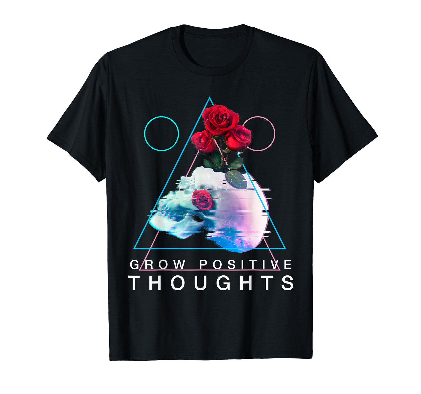 Grow Positive Thoughts Vaporwave T-Shirt - Fun Novelty Design Unisex - T-Shirt, Sweatshirt, Hoodie