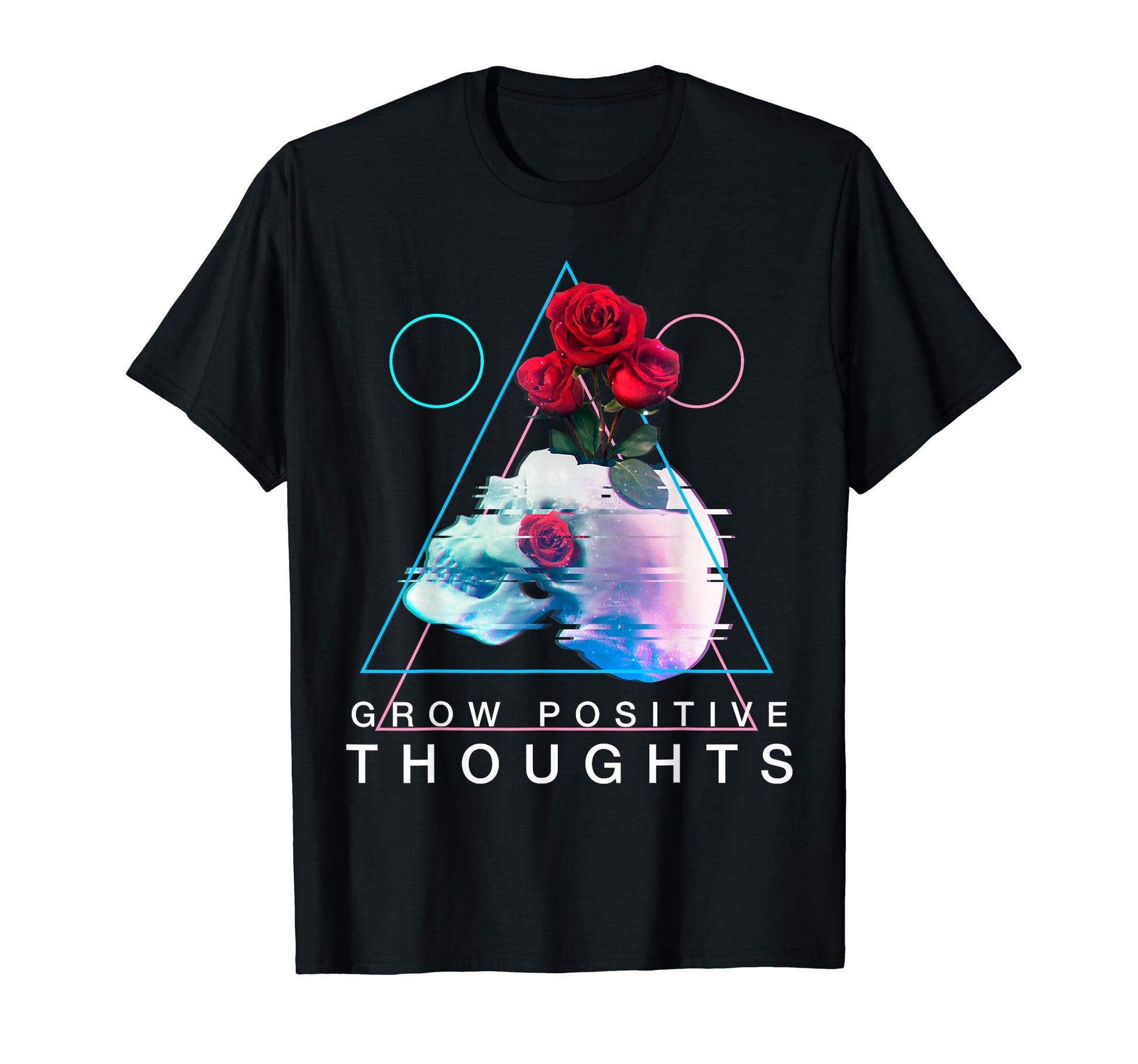 Grow Positive Thoughts Vaporwave T-Shirt - Fun Novelty Design Unisex - T-Shirt, Sweatshirt, Hoodie