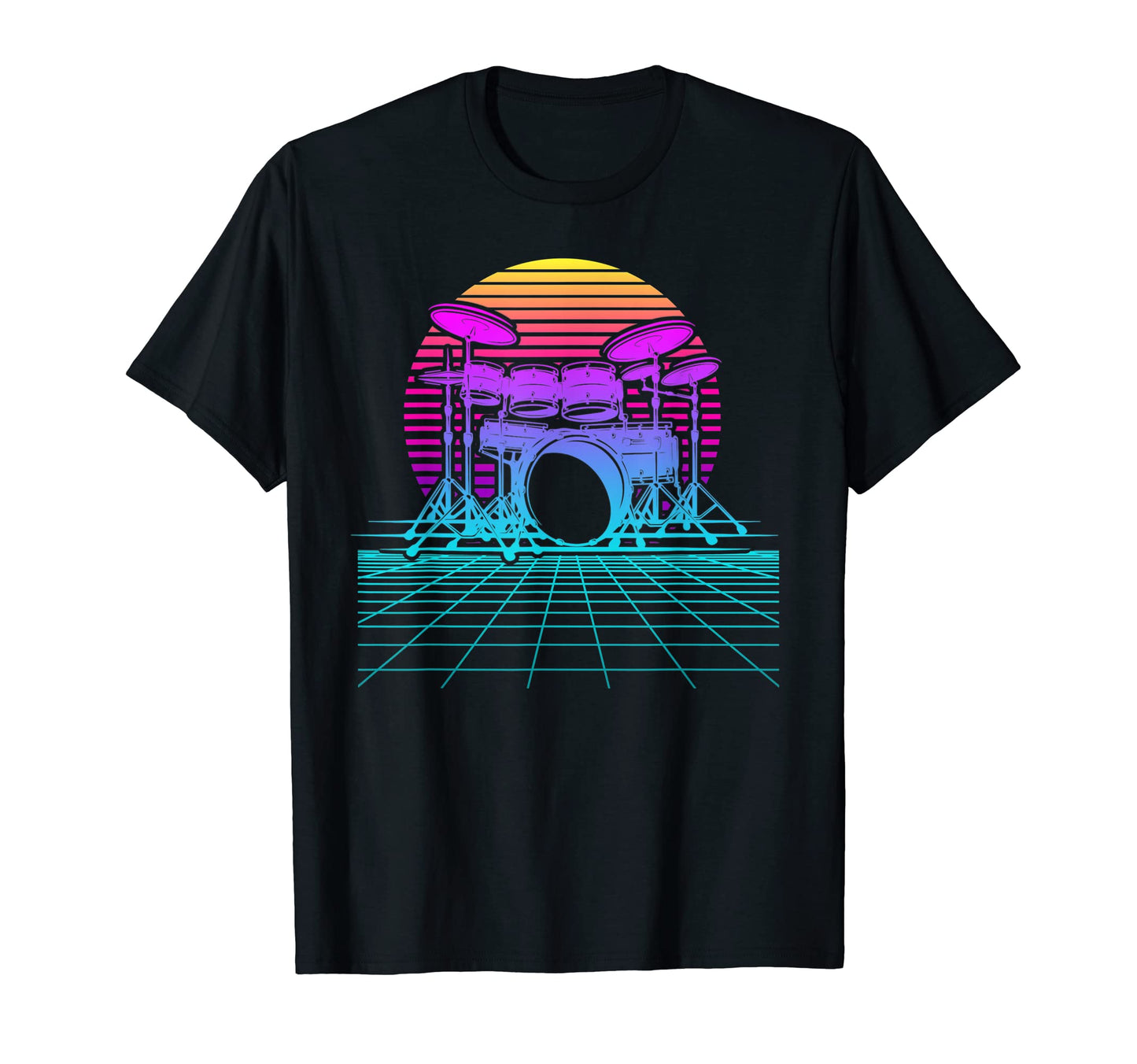 Drummer Drum Kit Drum Player 80S T-Shirt - Streetwear Style Men Women - T-Shirt, Sweatshirt, Hoodie