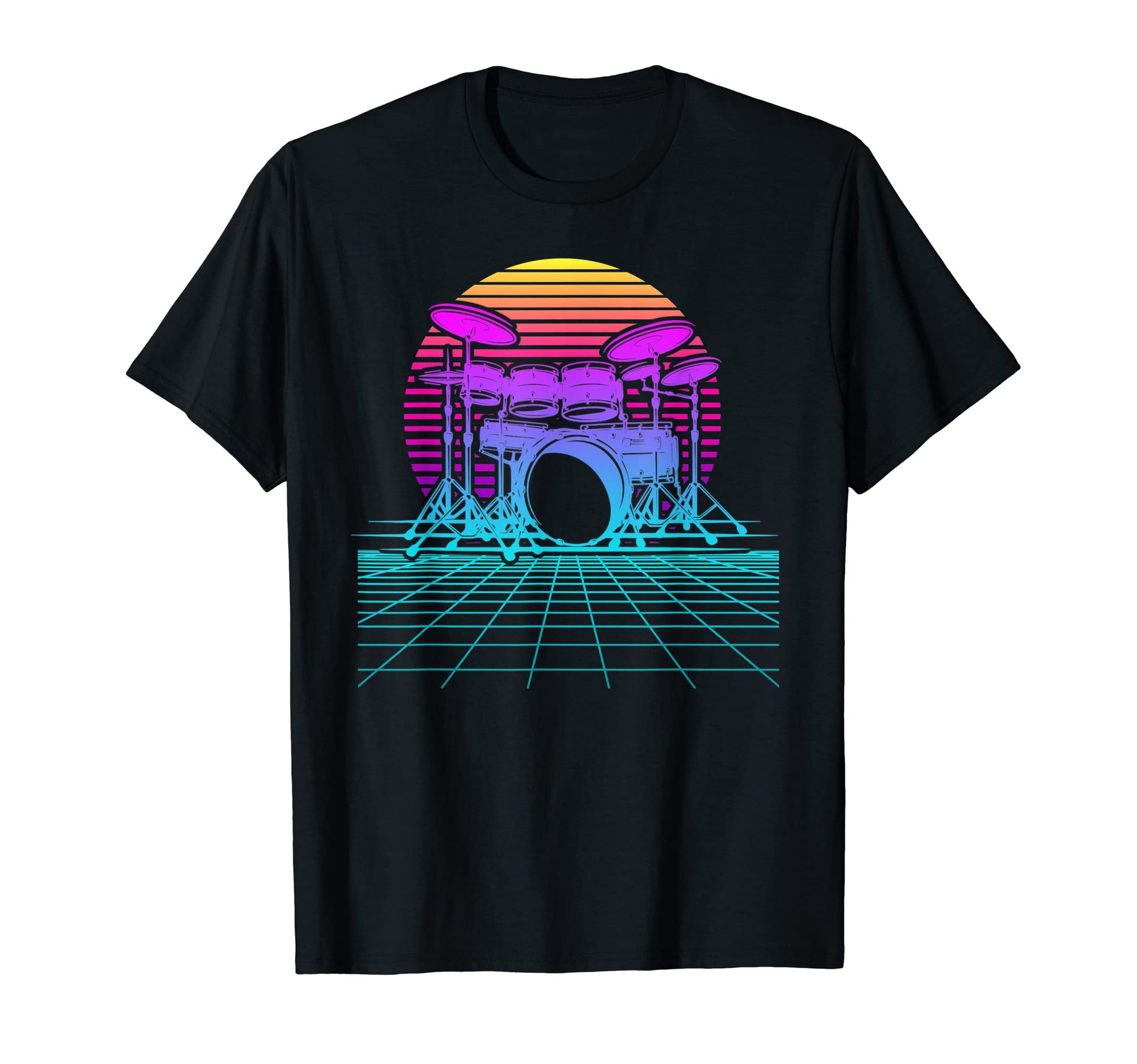Drummer Drum Kit Drum Player 80S T-Shirt - Streetwear Style Men Women - T-Shirt, Sweatshirt, Hoodie