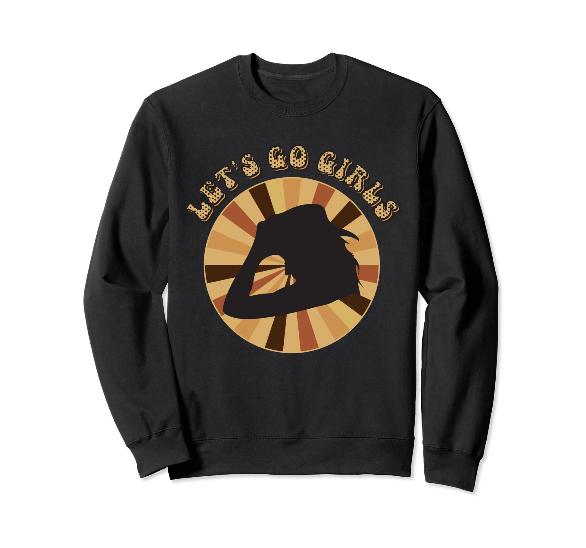 Lets Go Funny Cowgirl Western Sweatshirt - Aesthetic Graphic for Adults - T-Shirt, Sweatshirt, Hoodie