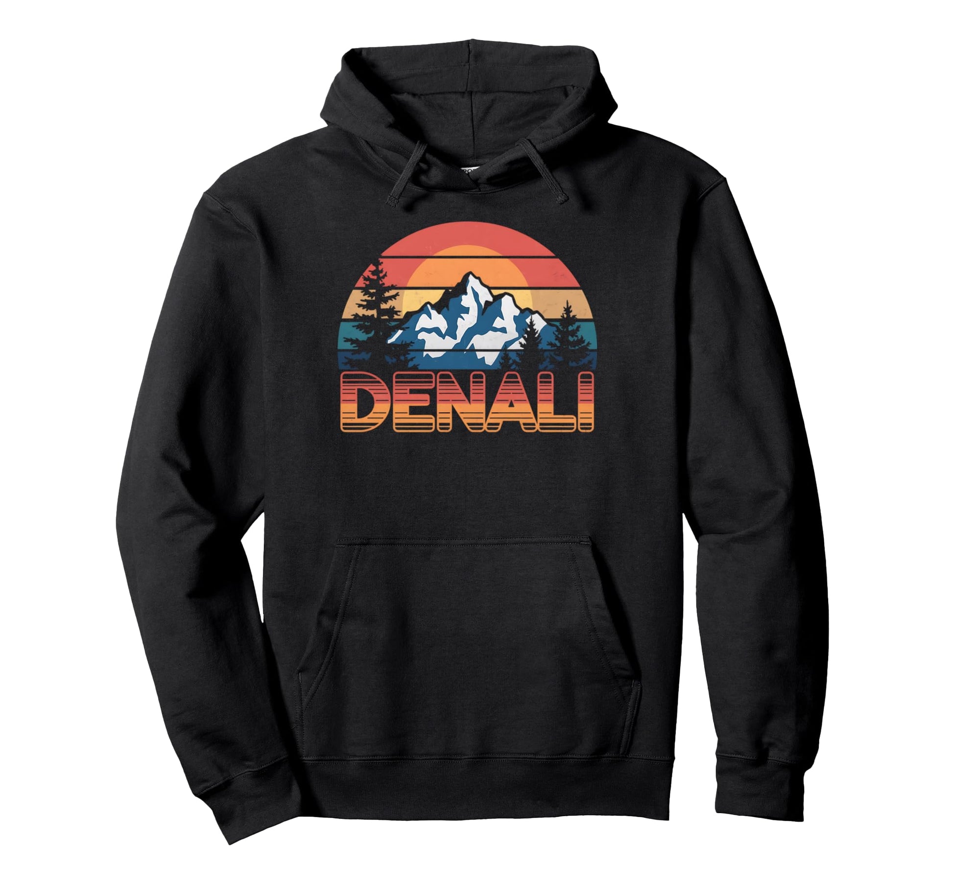 Mount Denali Sunset Mt Denali Hoodie - Aesthetic Graphic Men Women - T-Shirt, Sweatshirt, Hoodie
