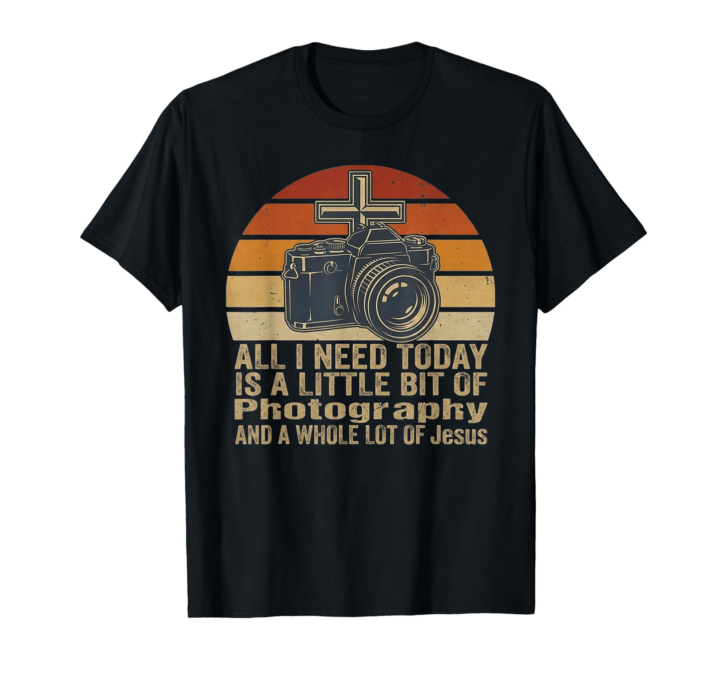 Photography And Jesus Camera Christian T-Shirt - Fun Novelty Design Unisex - T-Shirt, Sweatshirt, Hoodie