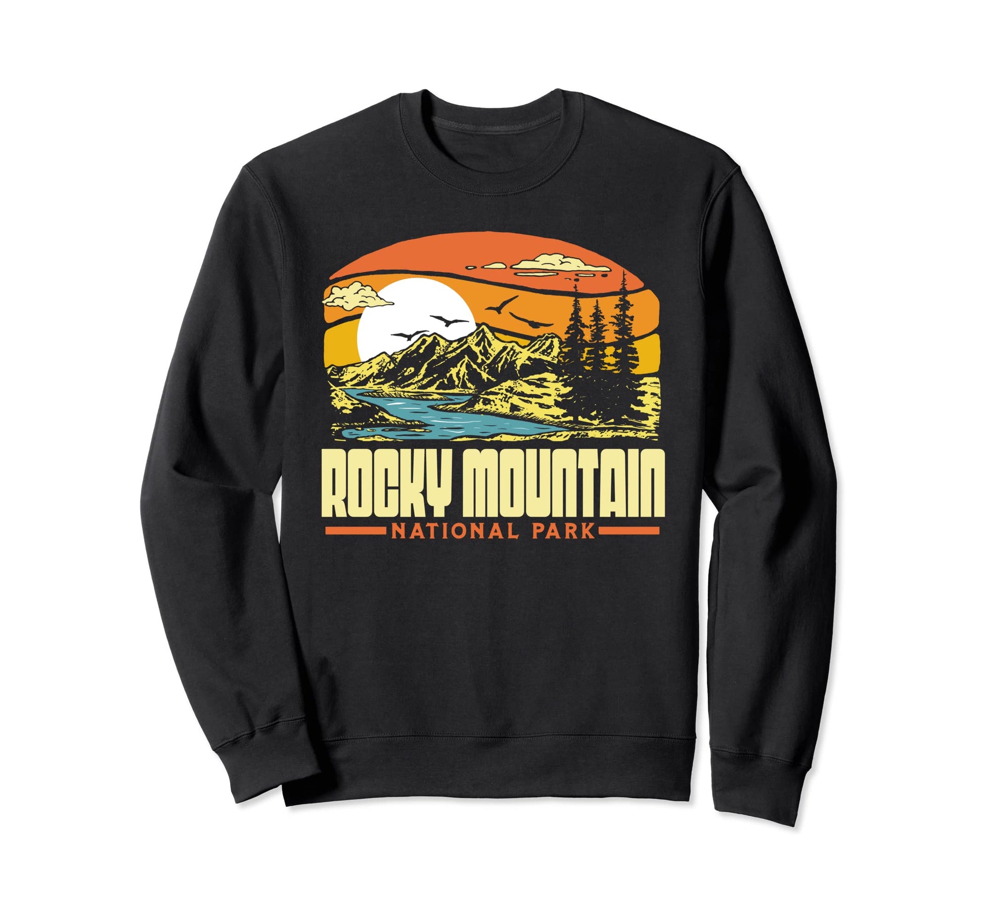 Rocky Mountain National Park 80S Sweatshirt - Streetwear Style Men Women - T-Shirt, Sweatshirt, Hoodie