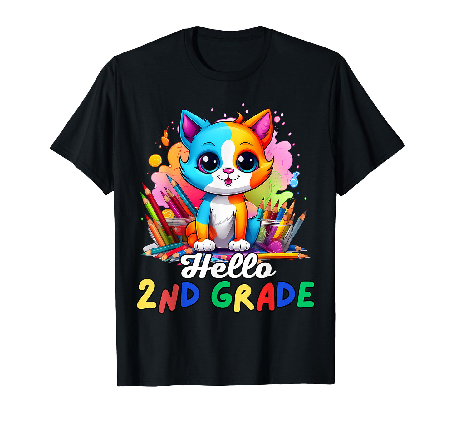 Hello 2Nd Grade Back To School First T-Shirt - Novelty Apparel Men Women - T-Shirt, Sweatshirt, Hoodie
