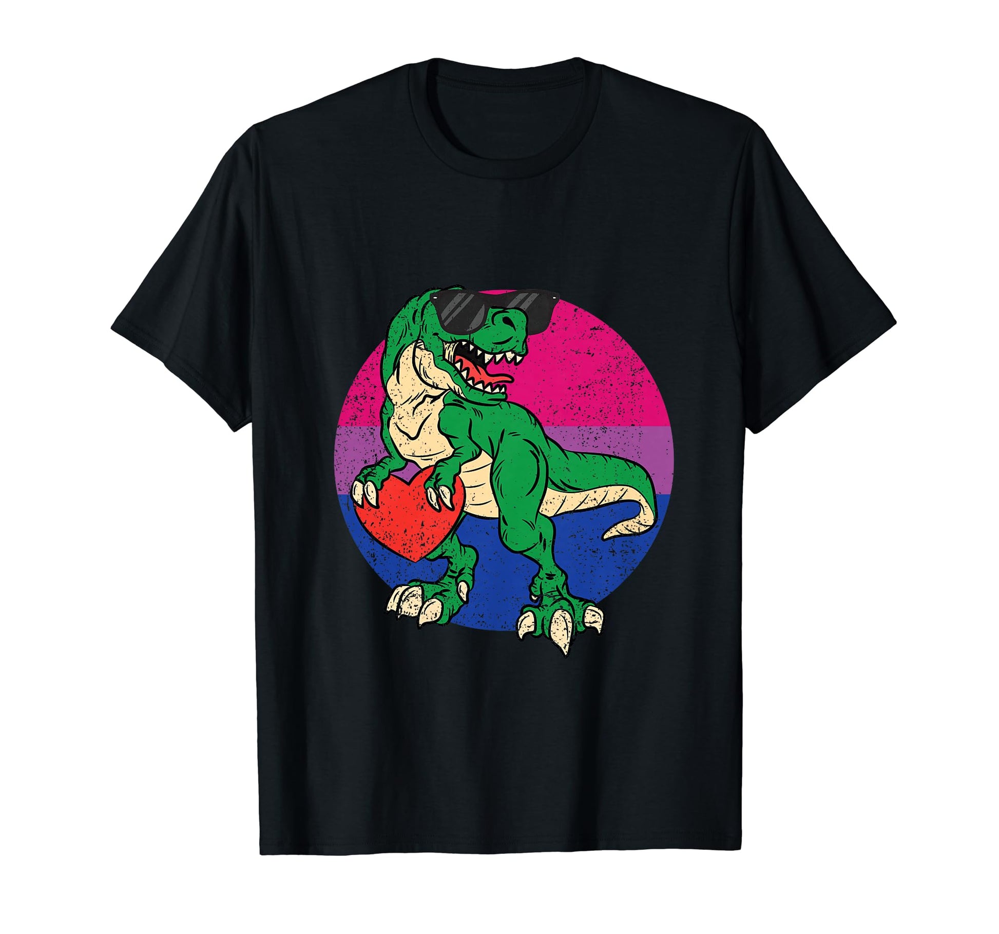 Lgbt Q Dinosaur Bisexual Pride T-Shirt - Novelty Apparel for Adults - T-Shirt, Sweatshirt, Hoodie