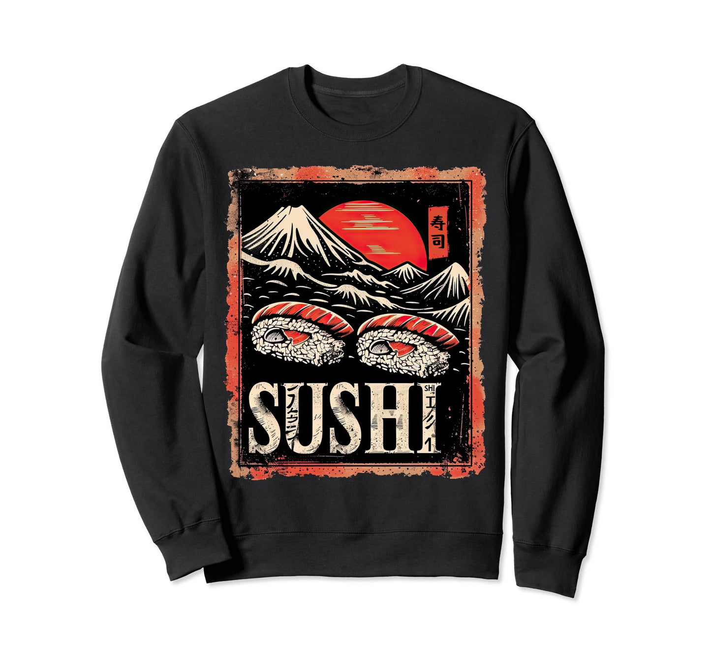 Sushi Japanese Aesthetic Streetwear Sweatshirt - Streetwear Style Unisex - T-Shirt, Sweatshirt, Hoodie