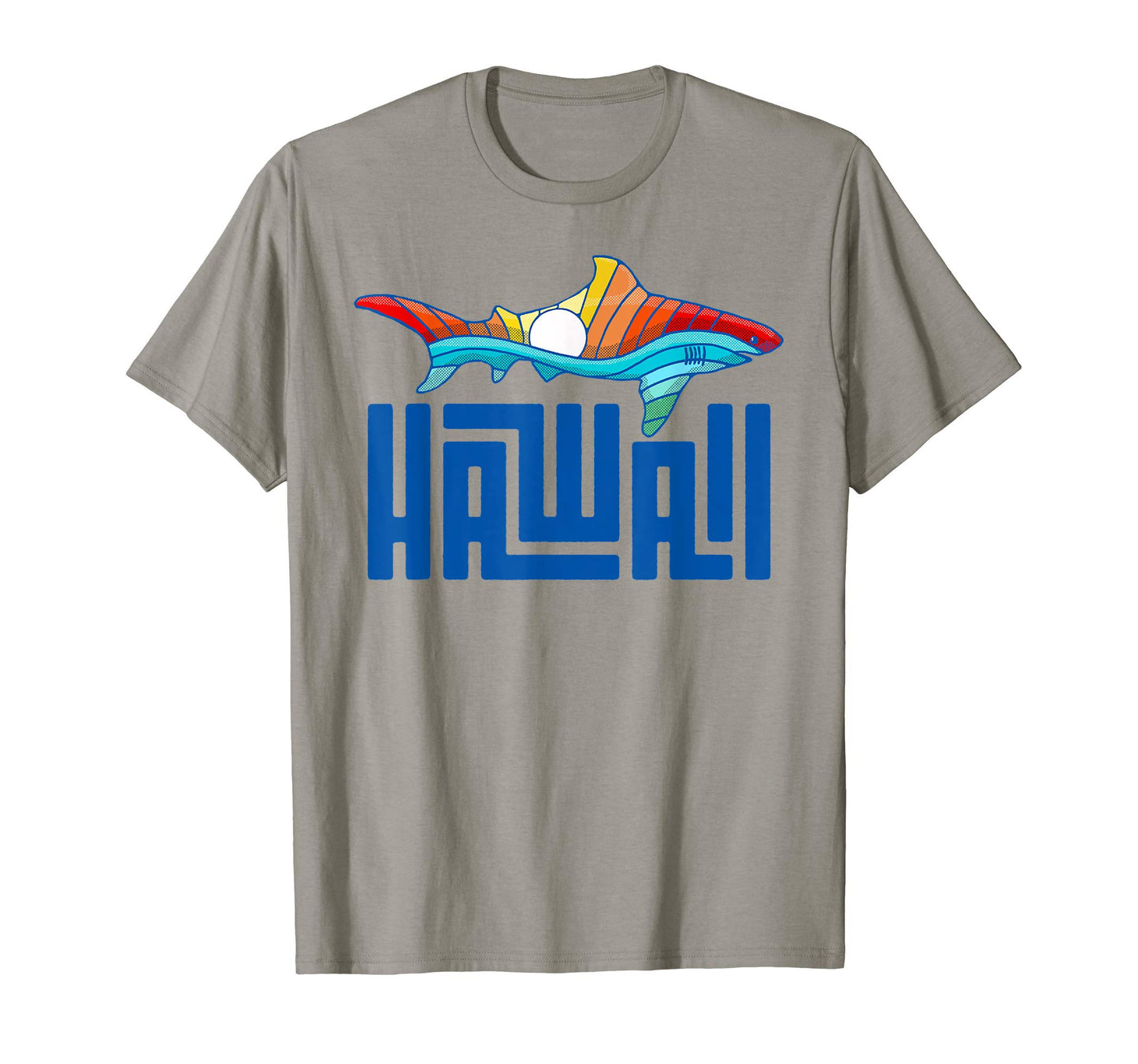 Hawaii Rainbow Shark T-Shirt - Graphic Print for Adults - T-Shirt, Sweatshirt, Hoodie
