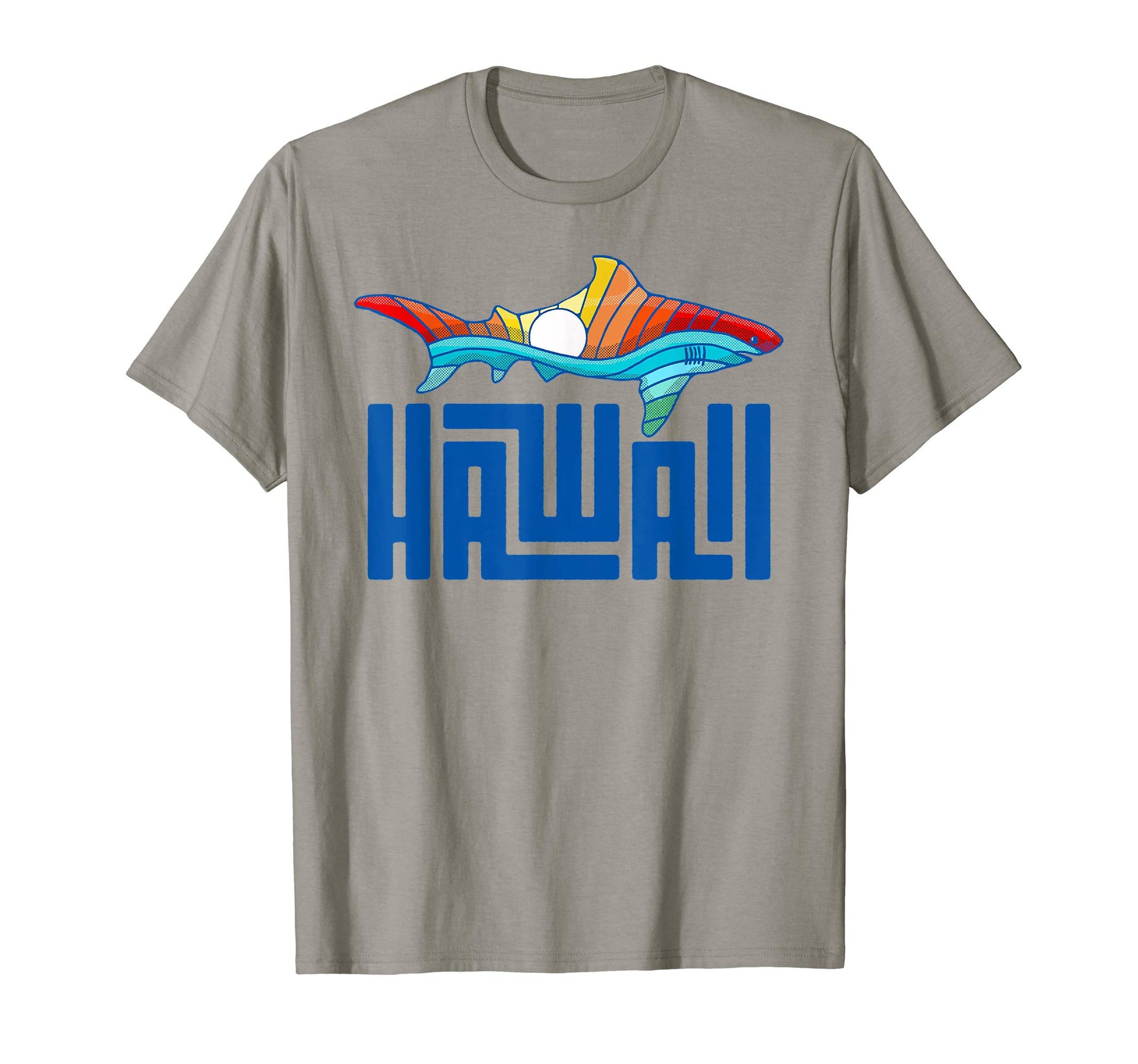 Hawaii Rainbow Shark T-Shirt - Graphic Print for Adults - T-Shirt, Sweatshirt, Hoodie