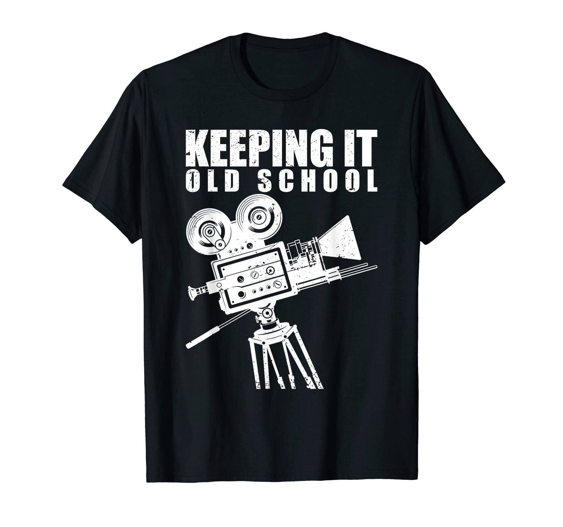 Keeping It Old School Film Camera T-Shirt - Custom Art Print Men Women - T-Shirt, Sweatshirt, Hoodie