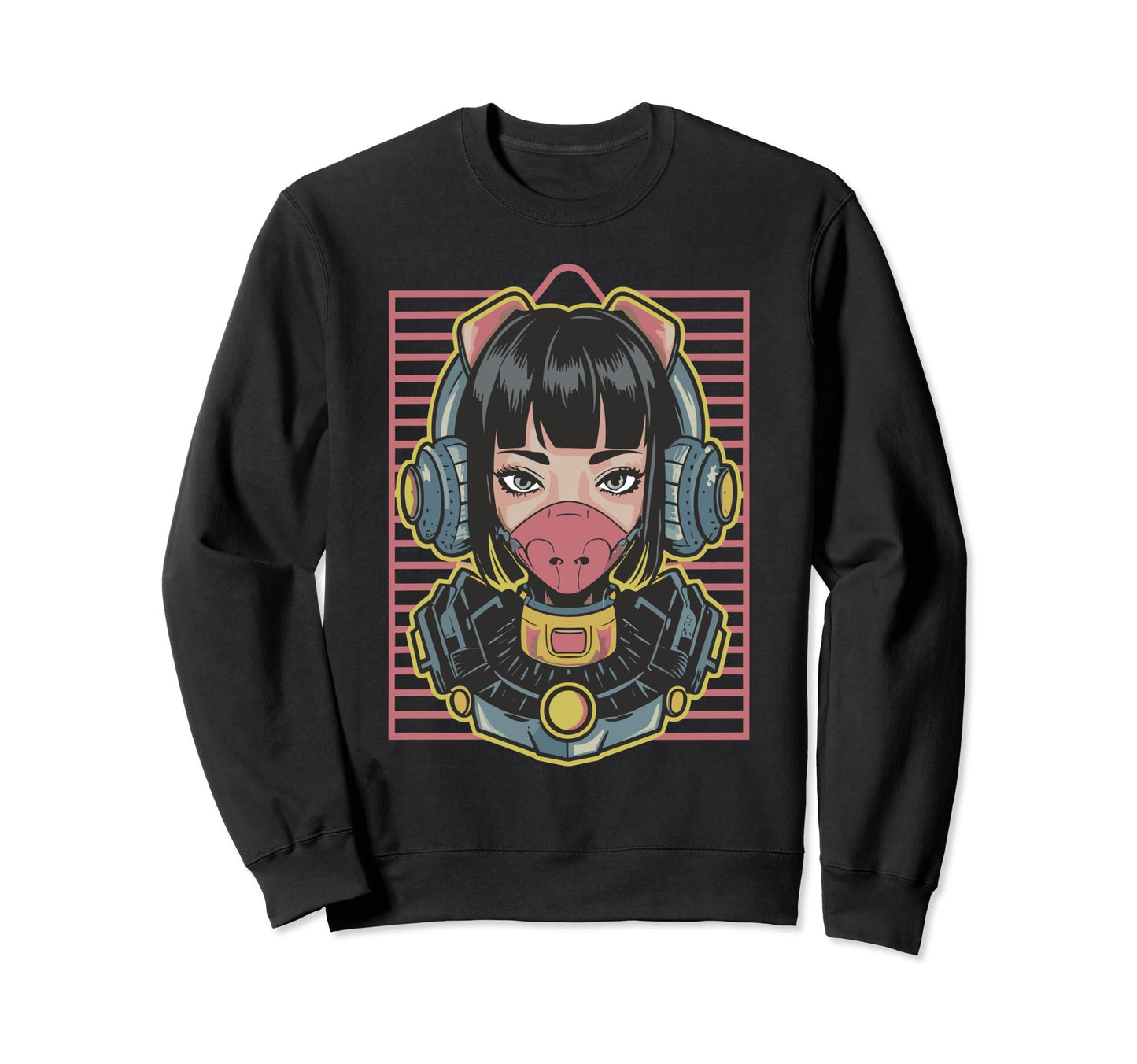 Aesthetic Japanese Vaporwave Sweatshirt - Custom Art Print for Adults - T-Shirt, Sweatshirt, Hoodie