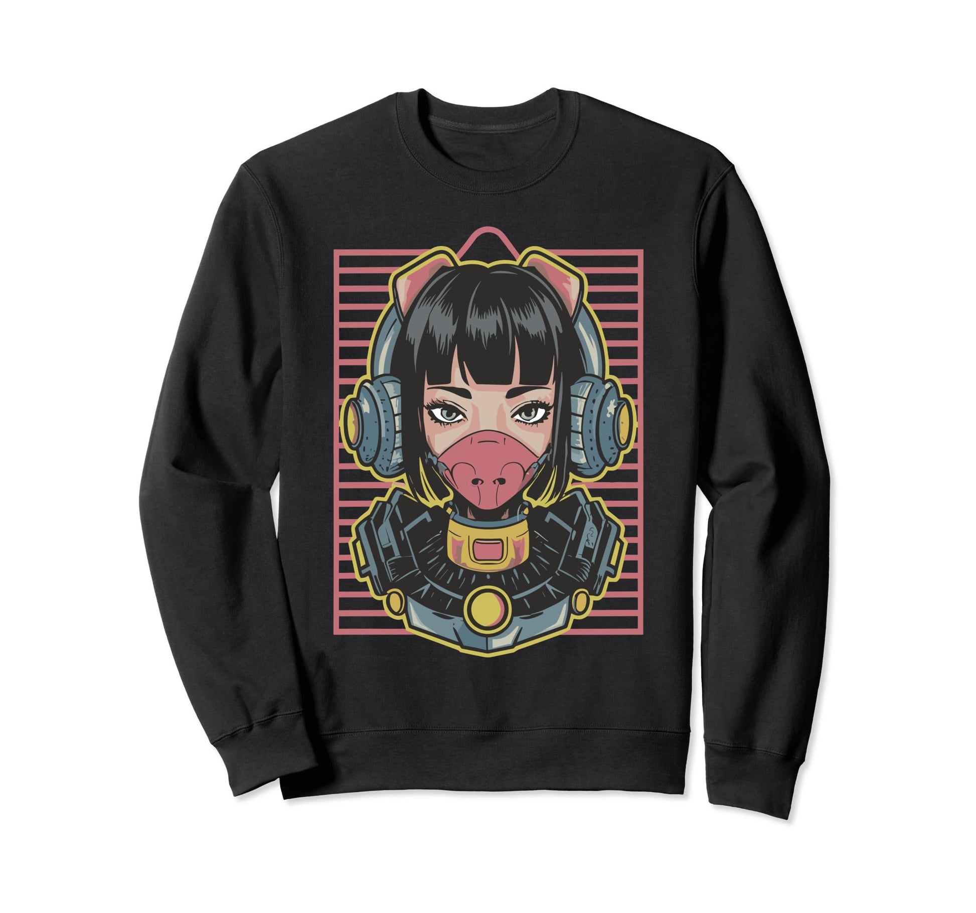 Aesthetic Japanese Vaporwave Sweatshirt - Custom Art Print for Adults - T-Shirt, Sweatshirt, Hoodie