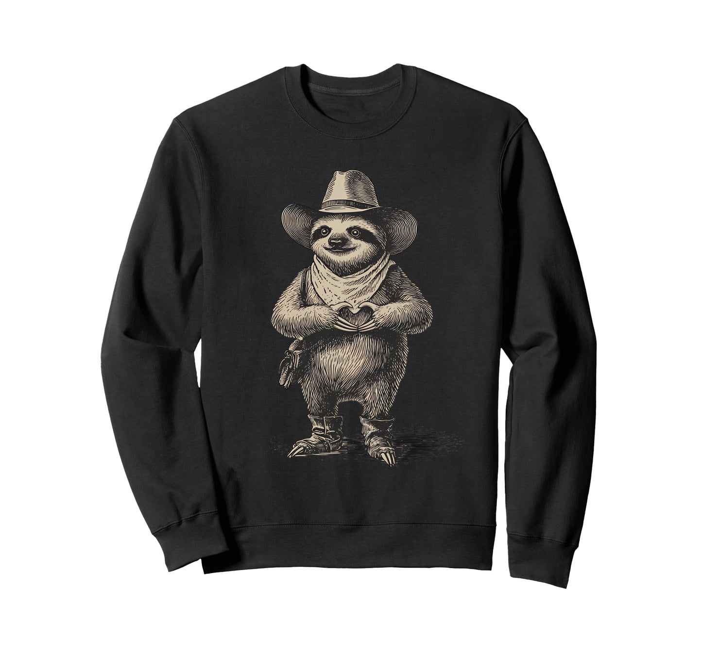 Sloth Cowboy Rodeo Cowgirl Western Sweatshirt - Trendy Graphic Men Women - T-Shirt, Sweatshirt, Hoodie