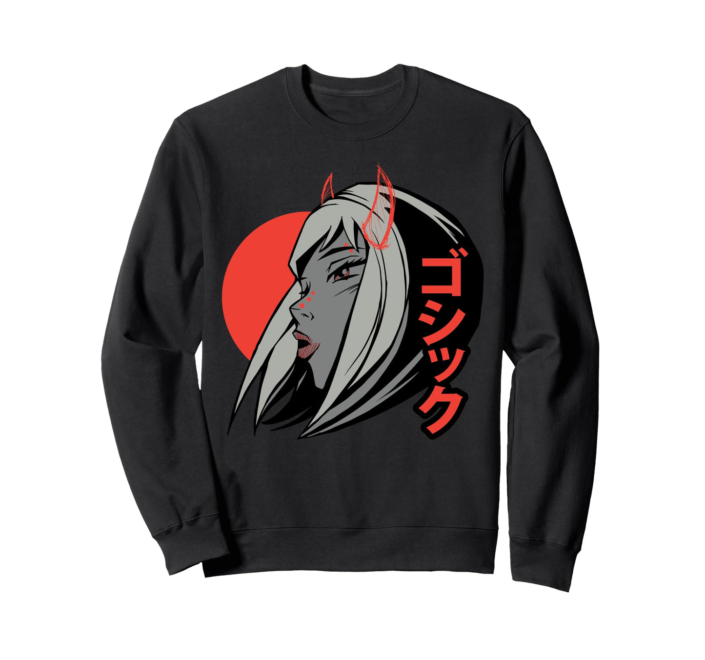 Alt Aesthetics Gothic Devil Emo Sweatshirt - Fun Novelty Design Unisex - T-Shirt, Sweatshirt, Hoodie