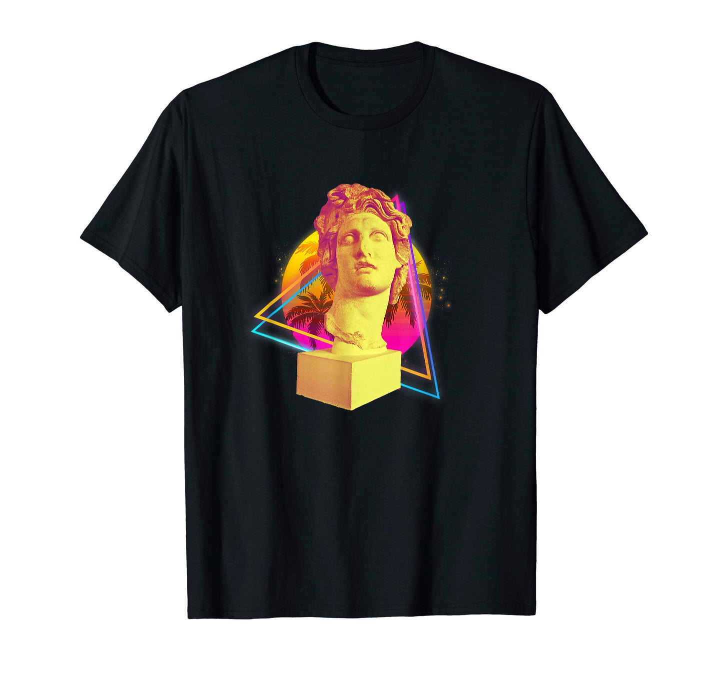 80S Vaporwave Aesthetics Statue T-Shirt - Graphic Print Unisex - T-Shirt, Sweatshirt, Hoodie