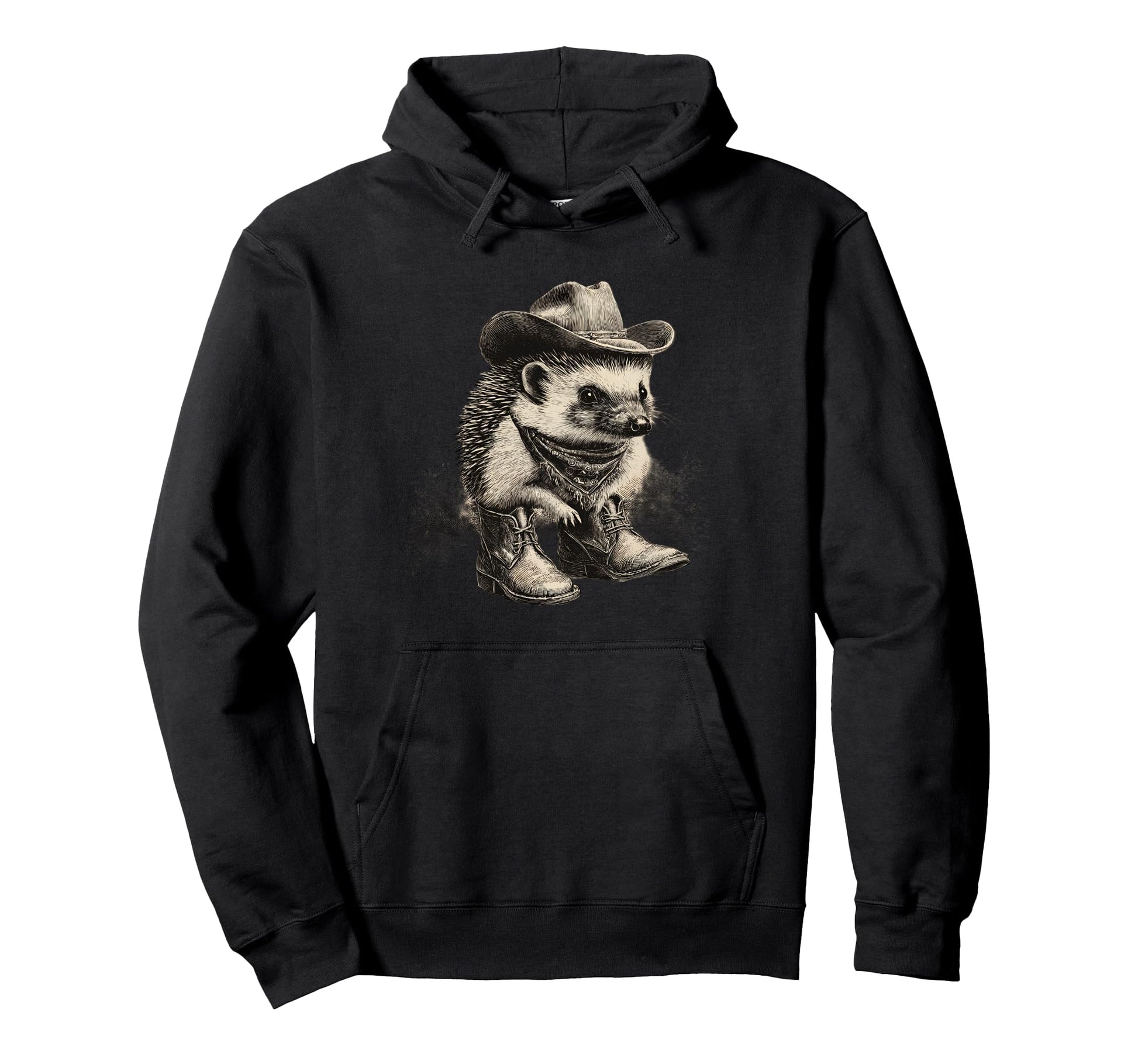 Country Cowboy Hedgehog Rodeo Cowgirl Hoodie - Aesthetic Graphic Men Women - T-Shirt, Sweatshirt, Hoodie