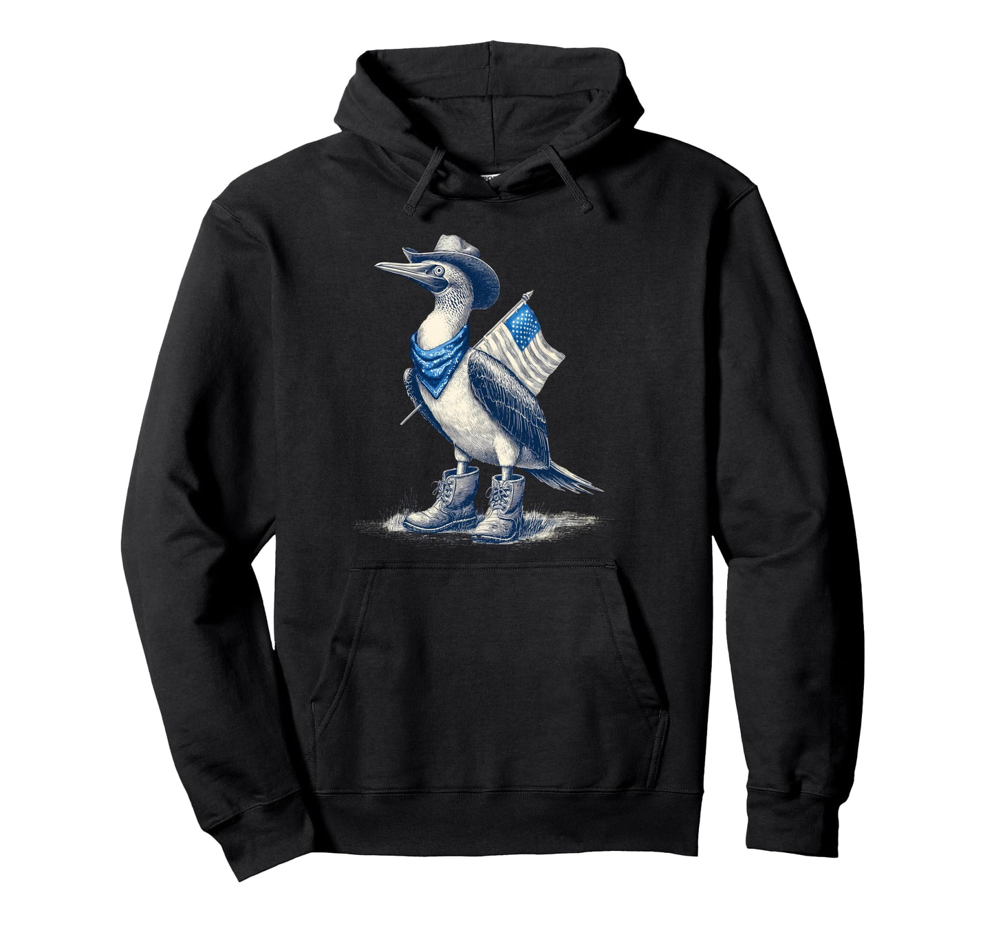 Blue Footed Booby Cowboy Cowgirl Western Hoodie - Streetwear Style Unisex - T-Shirt, Sweatshirt, Hoodie