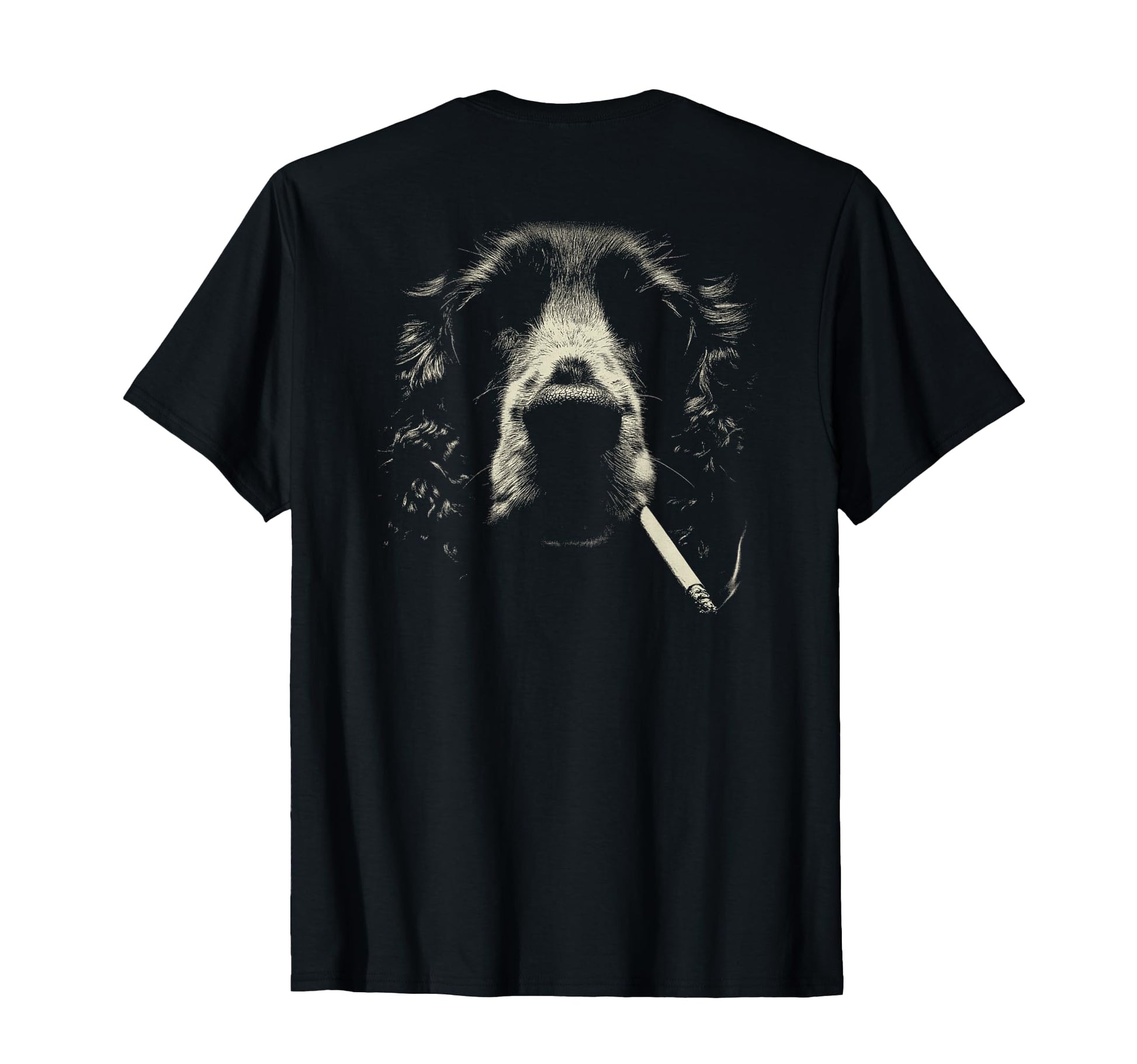 English Cocker Spaniel Smoking Cigarette T-Shirt - Trendy Graphic Unisex - T-Shirt, Sweatshirt, Hoodie